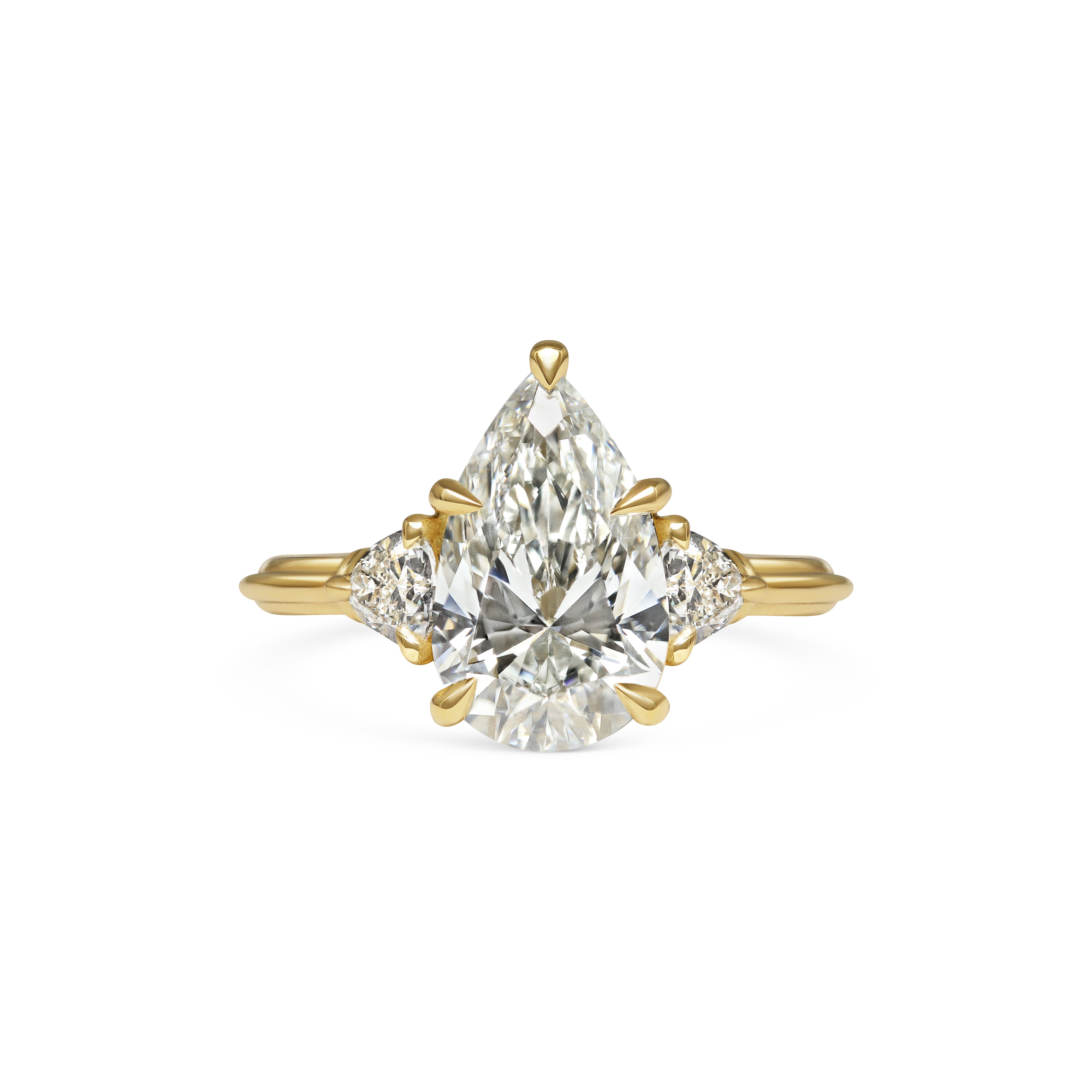 The Clara Ring - Pear Cut by East London jeweller Rachel Boston | Discover our collections of unique and timeless engagement rings, wedding rings, and modern fine jewellery.