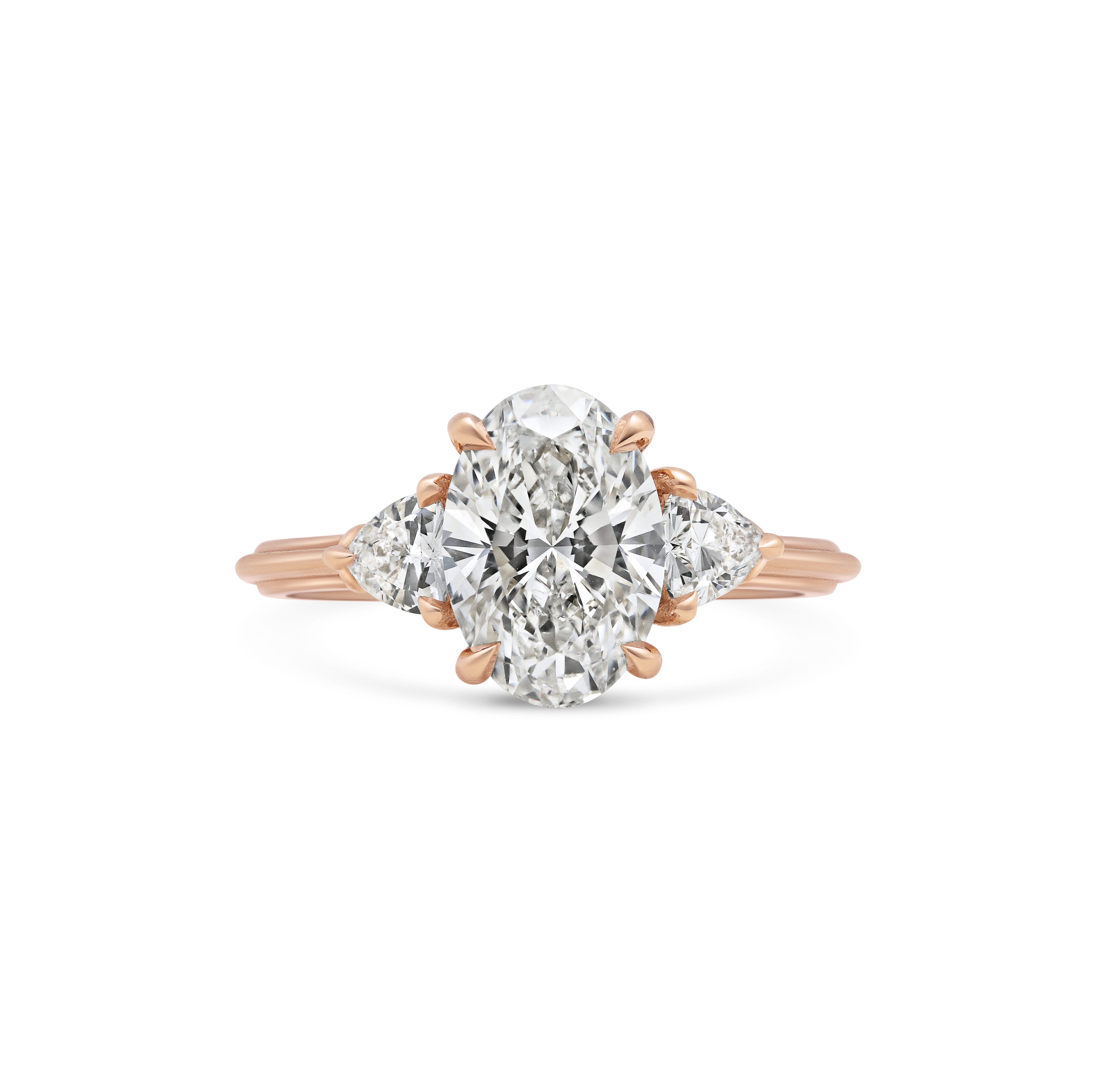 The Clara Ring - Oval Cut by East London jeweller Rachel Boston | Discover our collections of unique and timeless engagement rings, wedding rings, and modern fine jewellery.