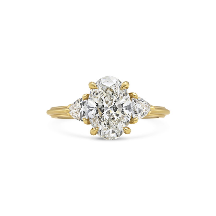 The Clara Ring - Oval Cut by East London jeweller Rachel Boston | Discover our collections of unique and timeless engagement rings, wedding rings, and modern fine jewellery. - Rachel Boston Jewellery