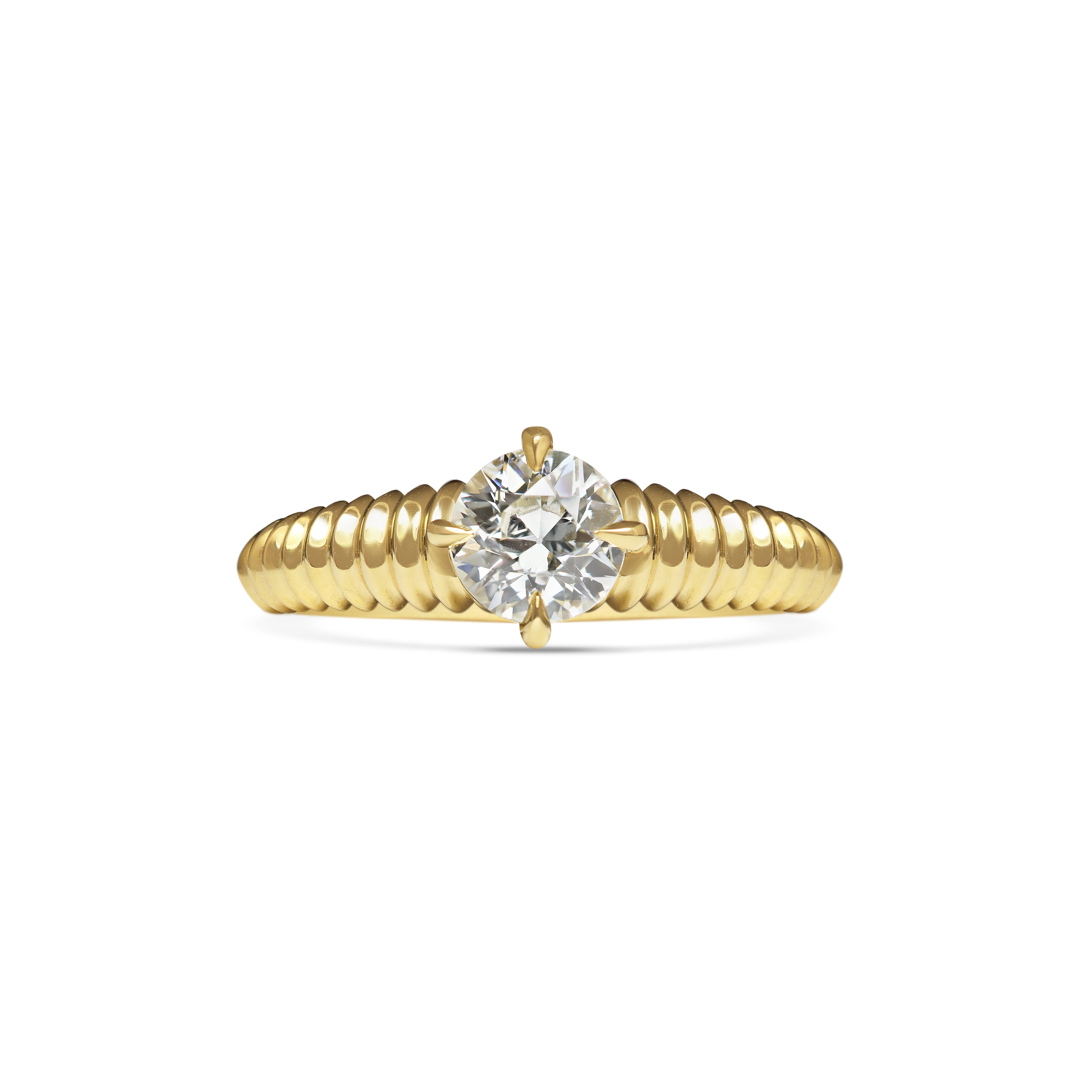 The X - Col Ring by East London jeweller Rachel Boston | Discover our collections of unique and timeless engagement rings, wedding rings, and modern fine jewellery.