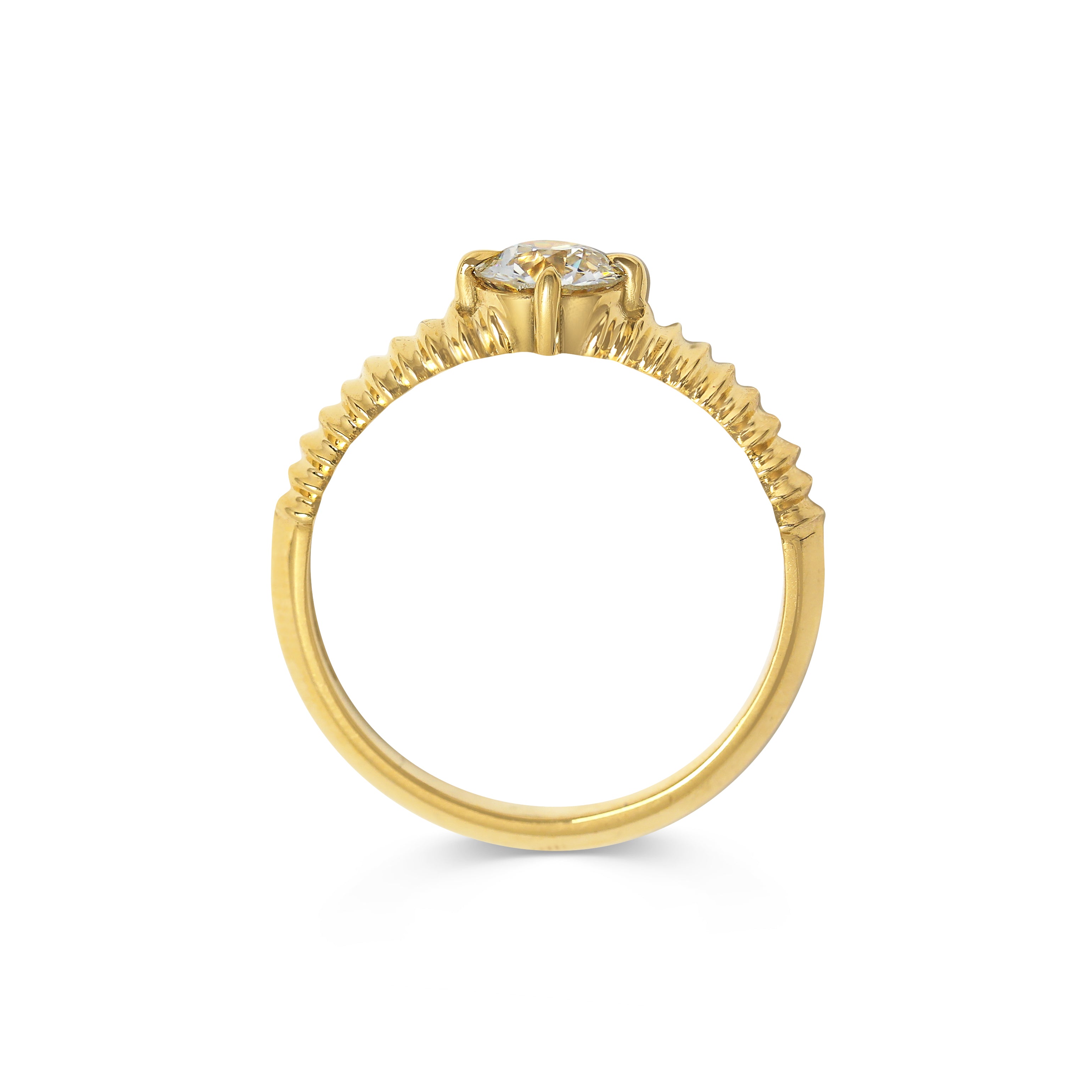 The X - Col Ring by East London jeweller Rachel Boston | Discover our collections of unique and timeless engagement rings, wedding rings, and modern fine jewellery.