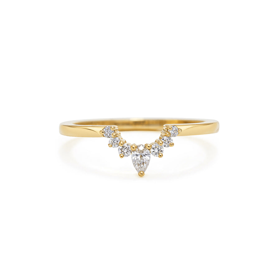 The Comet Encke Wedding Band by East London jeweller Rachel Boston | Discover our collections of unique and timeless engagement rings, wedding rings, and modern fine jewellery. - Rachel Boston Jewellery