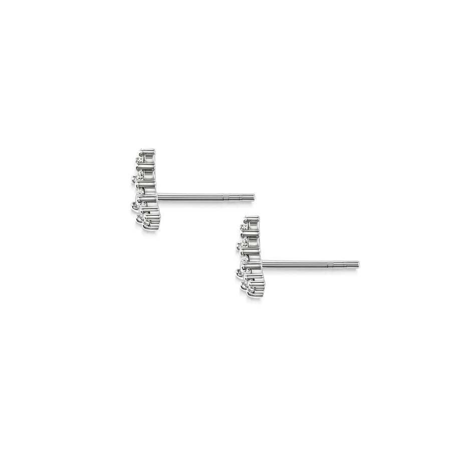 The Comet Encke Stud Earrings by East London jeweller Rachel Boston | Discover our collections of unique and timeless engagement rings, wedding rings, and modern fine jewellery. - Rachel Boston Jewellery