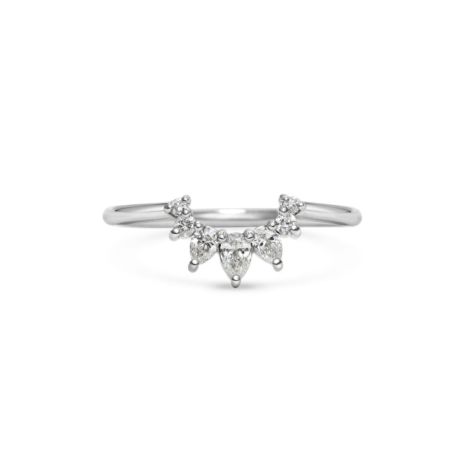 The Comet Hale Bopp Wedding Band by East London jeweller Rachel Boston | Discover our collections of unique and timeless engagement rings, wedding rings, and modern fine jewellery. - Rachel Boston Jewellery