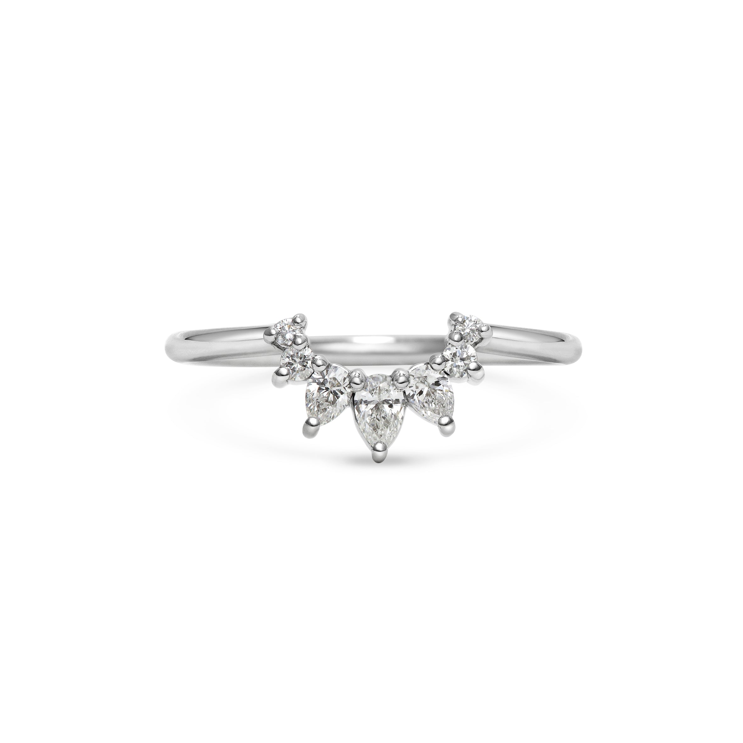 The Comet Hale Bopp Wedding Band by East London jeweller Rachel Boston | Discover our collections of unique and timeless engagement rings, wedding rings, and modern fine jewellery.