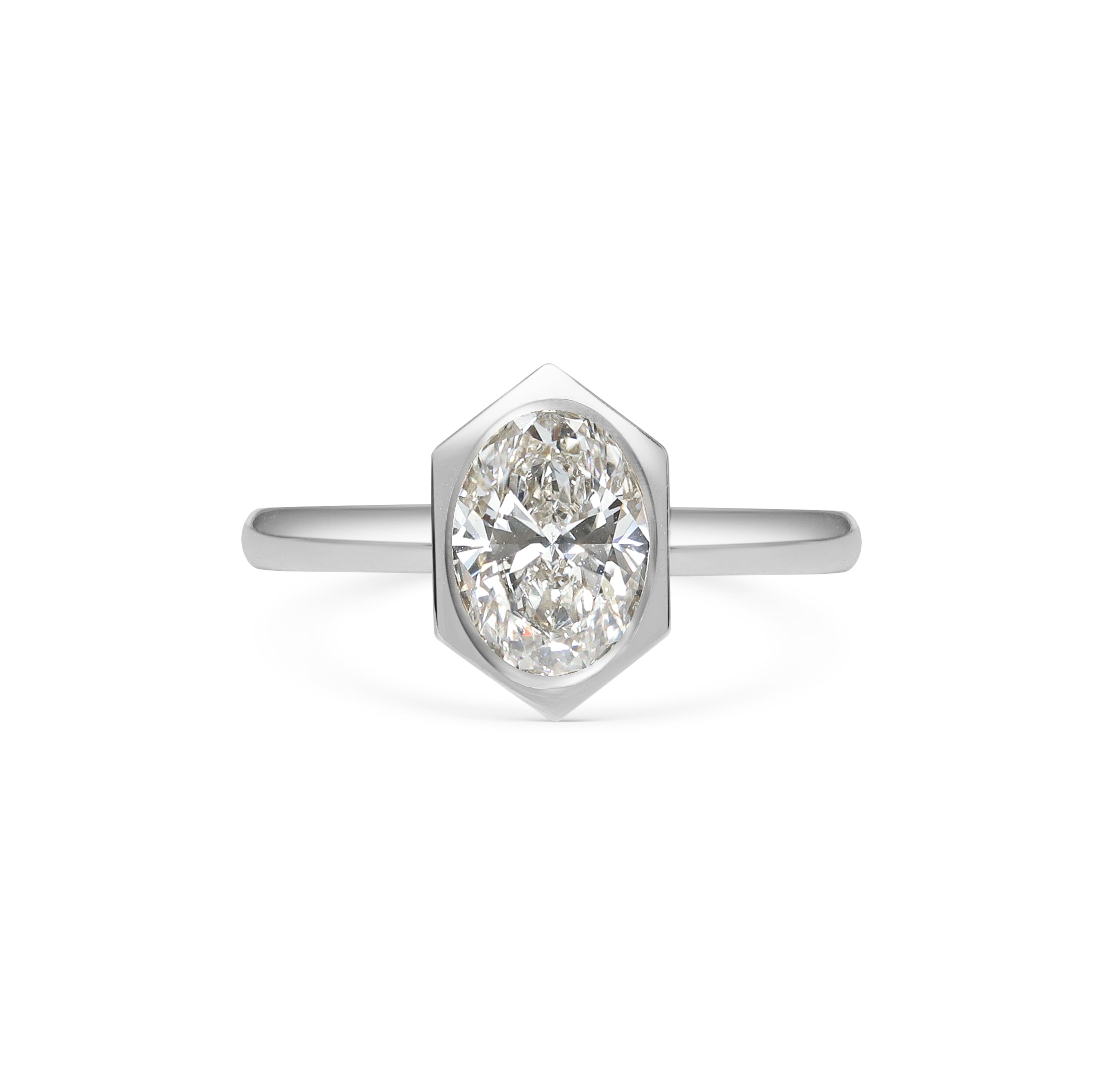 The Constance Ring by East London jeweller Rachel Boston | Discover our collections of unique and timeless engagement rings, wedding rings, and modern fine jewellery.