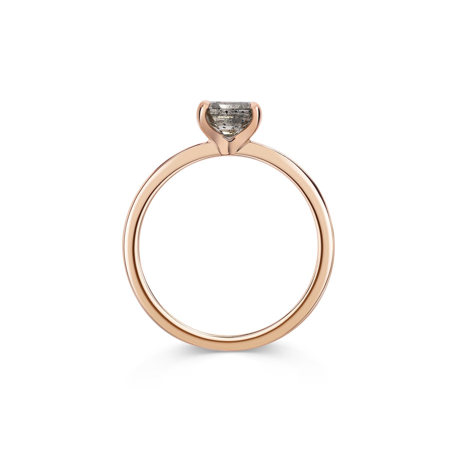 The Contra Ring - 0.73ct Grey by East London jeweller Rachel Boston | Discover our collections of unique and timeless engagement rings, wedding rings, and modern fine jewellery. - Rachel Boston Jewellery