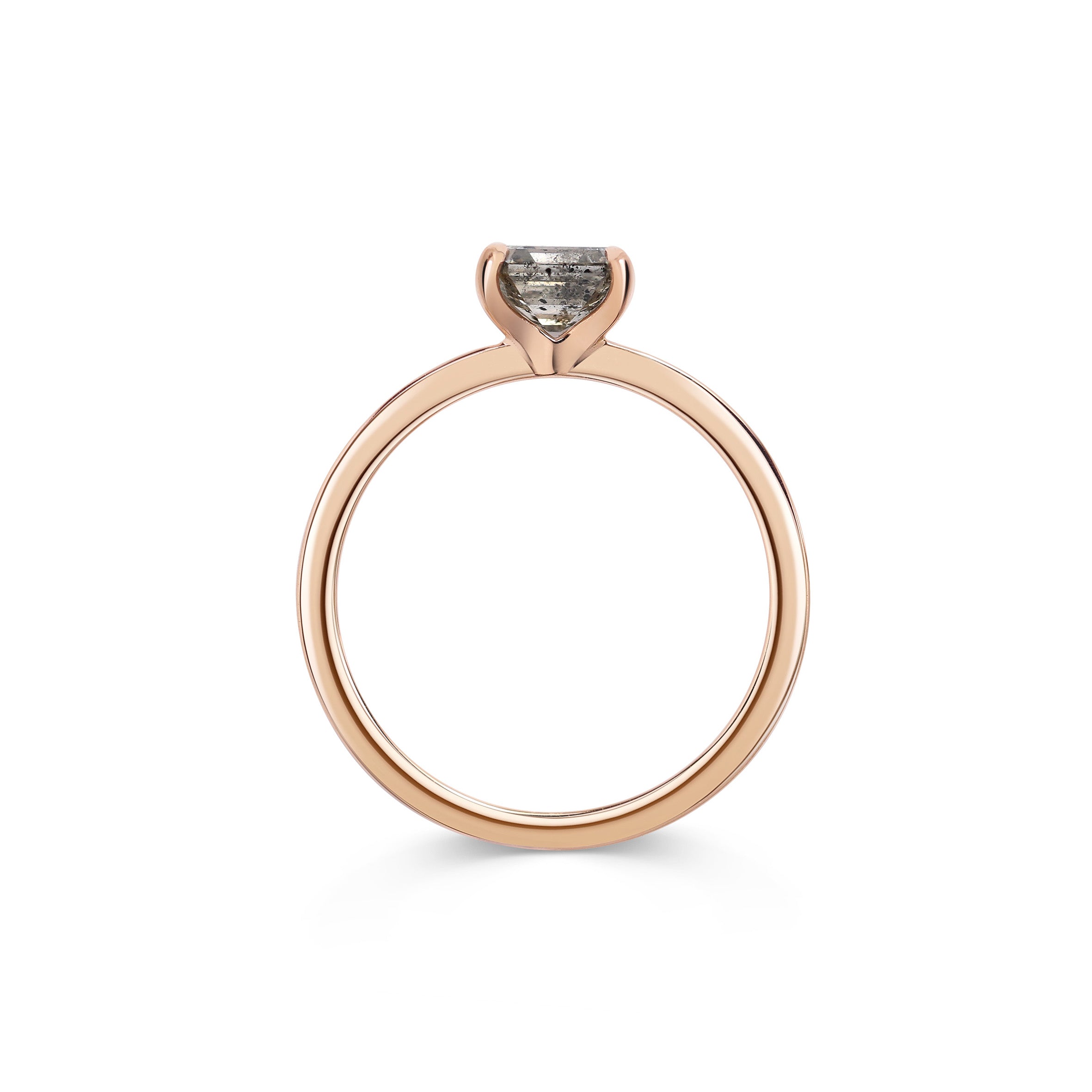 The Contra Ring - 0.73ct Grey by East London jeweller Rachel Boston | Discover our collections of unique and timeless engagement rings, wedding rings, and modern fine jewellery.