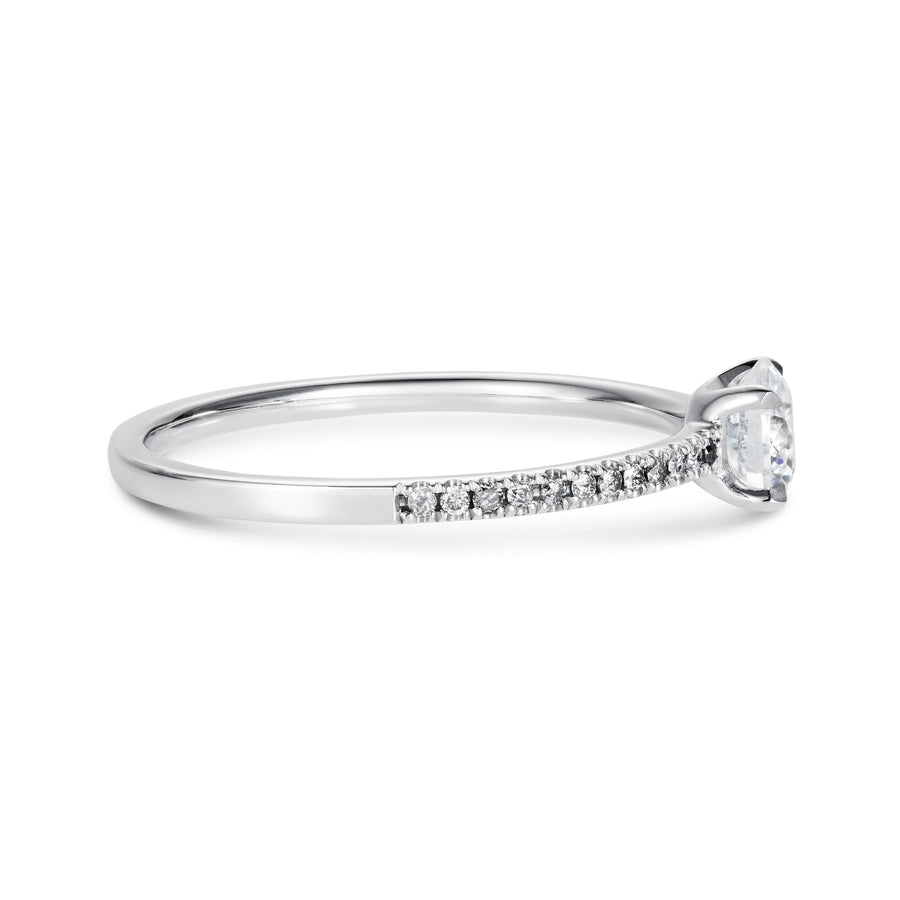 The Contra Round Ring by East London jeweller Rachel Boston | Discover our collections of unique and timeless engagement rings, wedding rings, and modern fine jewellery. - Rachel Boston Jewellery