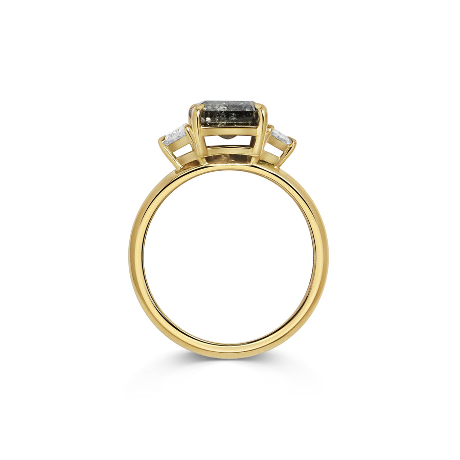 The Crescent Ring by East London jeweller Rachel Boston | Discover our collections of unique and timeless engagement rings, wedding rings, and modern fine jewellery. - Rachel Boston Jewellery