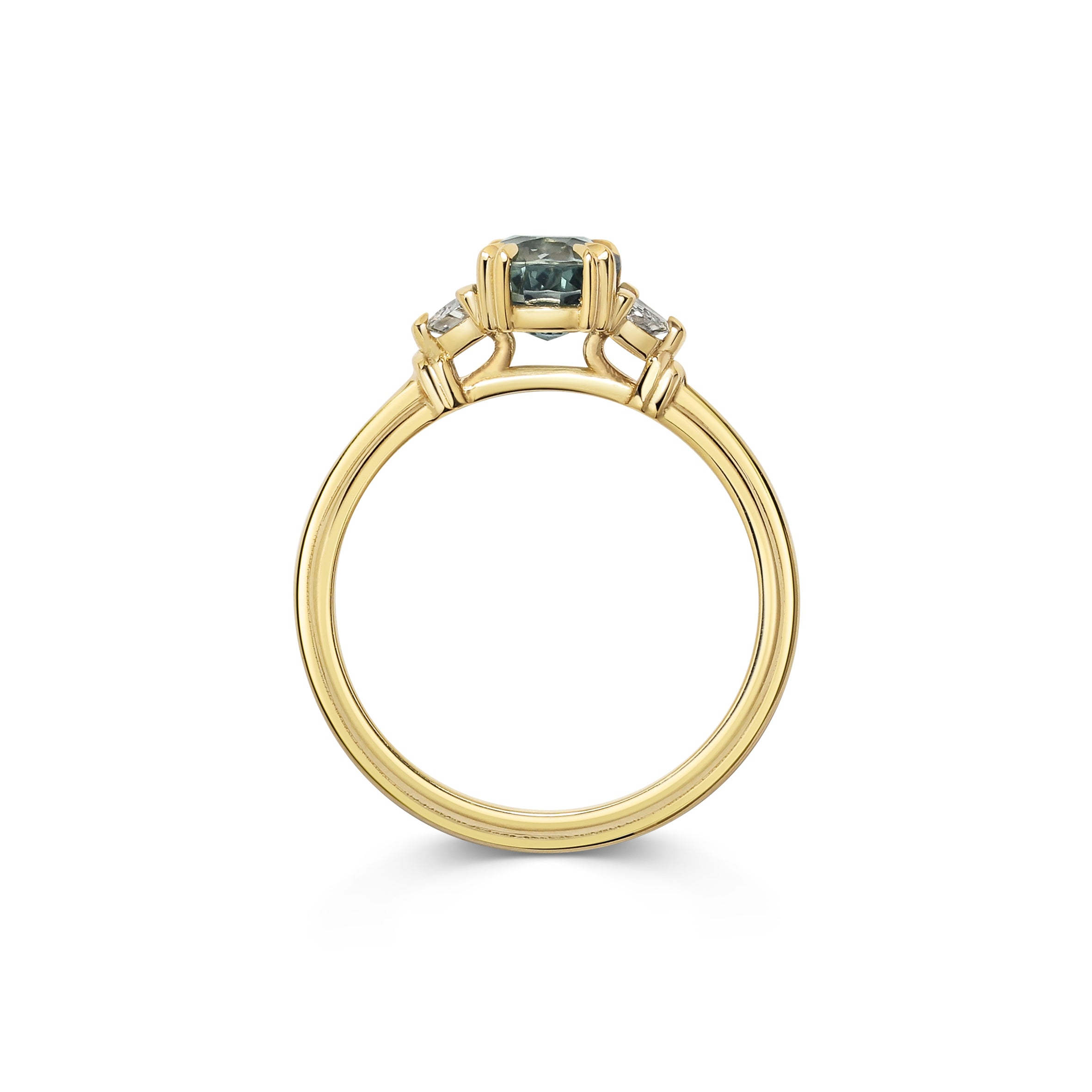 The X - Cristales Ring by East London jeweller Rachel Boston | Discover our collections of unique and timeless engagement rings, wedding rings, and modern fine jewellery.