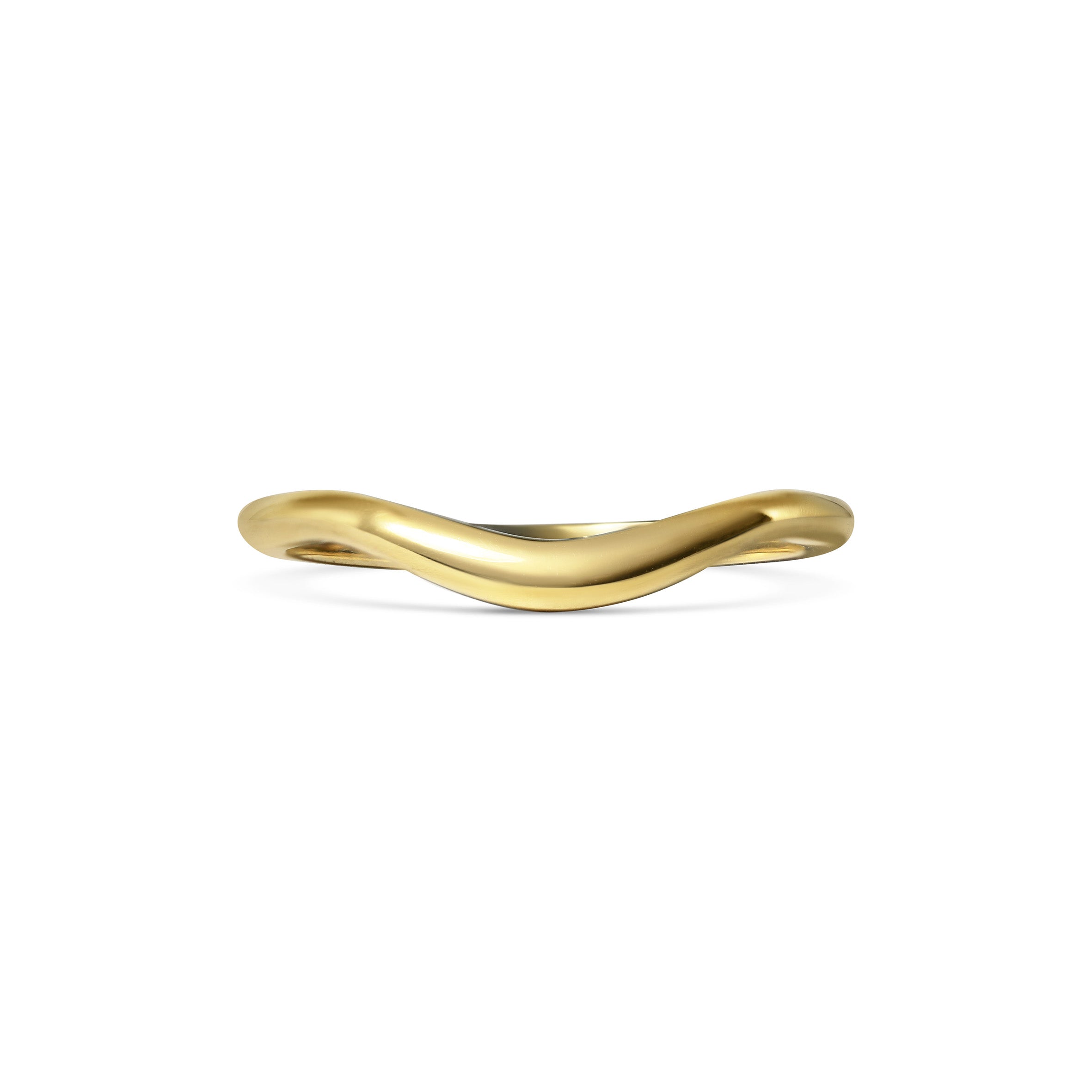 The D Shape Curve Band by East London jeweller Rachel Boston | Discover our collections of unique and timeless engagement rings, wedding rings, and modern fine jewellery.
