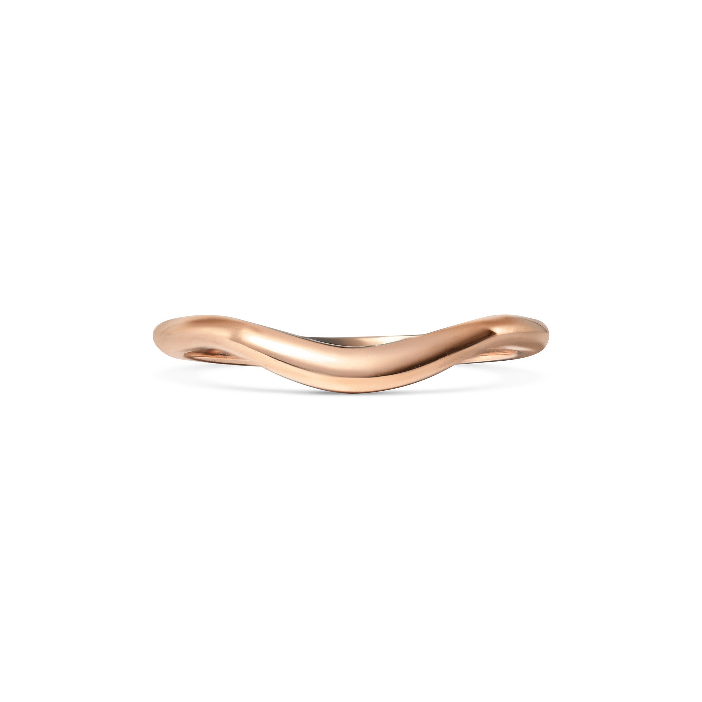 The D Shape Curve Band by East London jeweller Rachel Boston | Discover our collections of unique and timeless engagement rings, wedding rings, and modern fine jewellery.