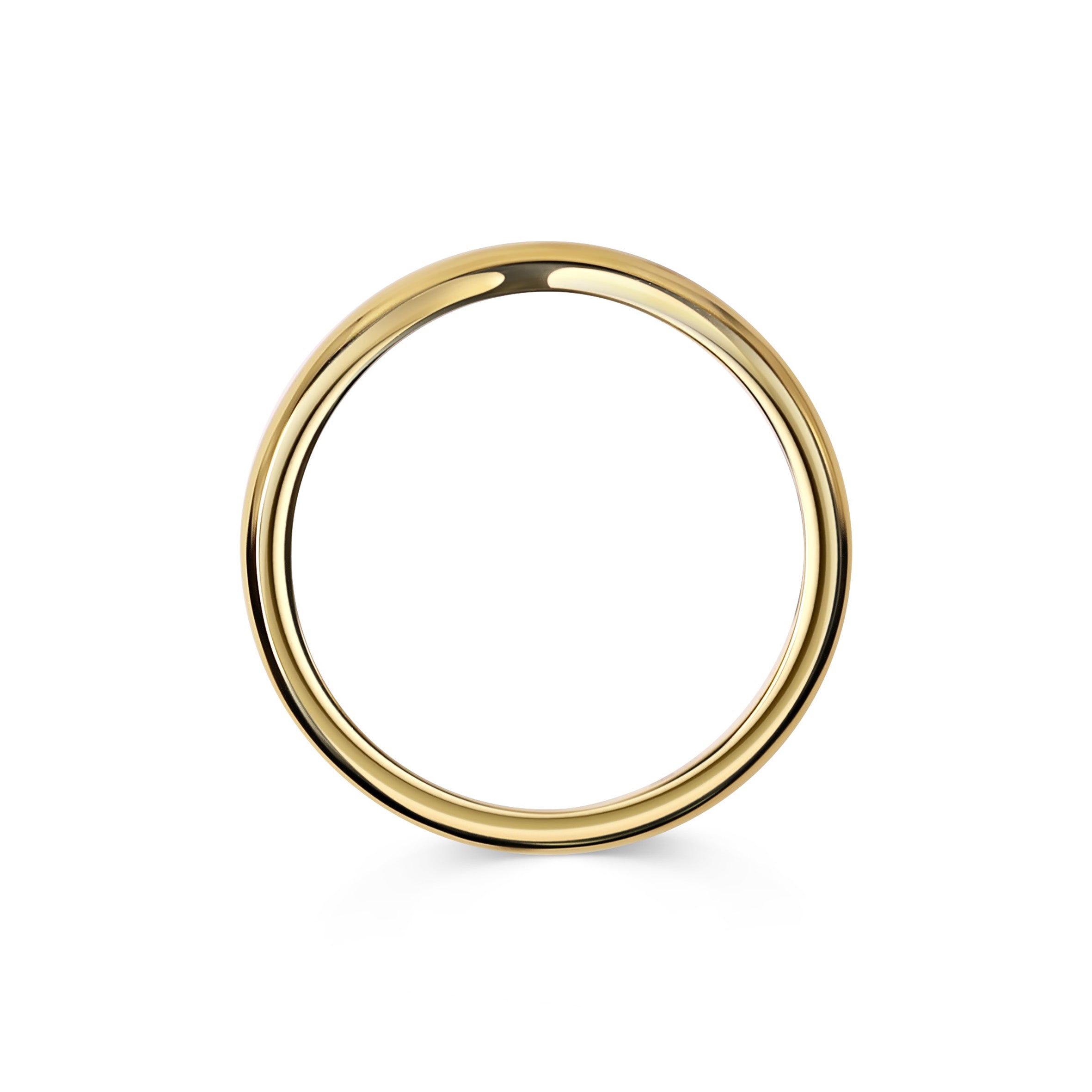 The D Shape Curve Band by East London jeweller Rachel Boston | Discover our collections of unique and timeless engagement rings, wedding rings, and modern fine jewellery.