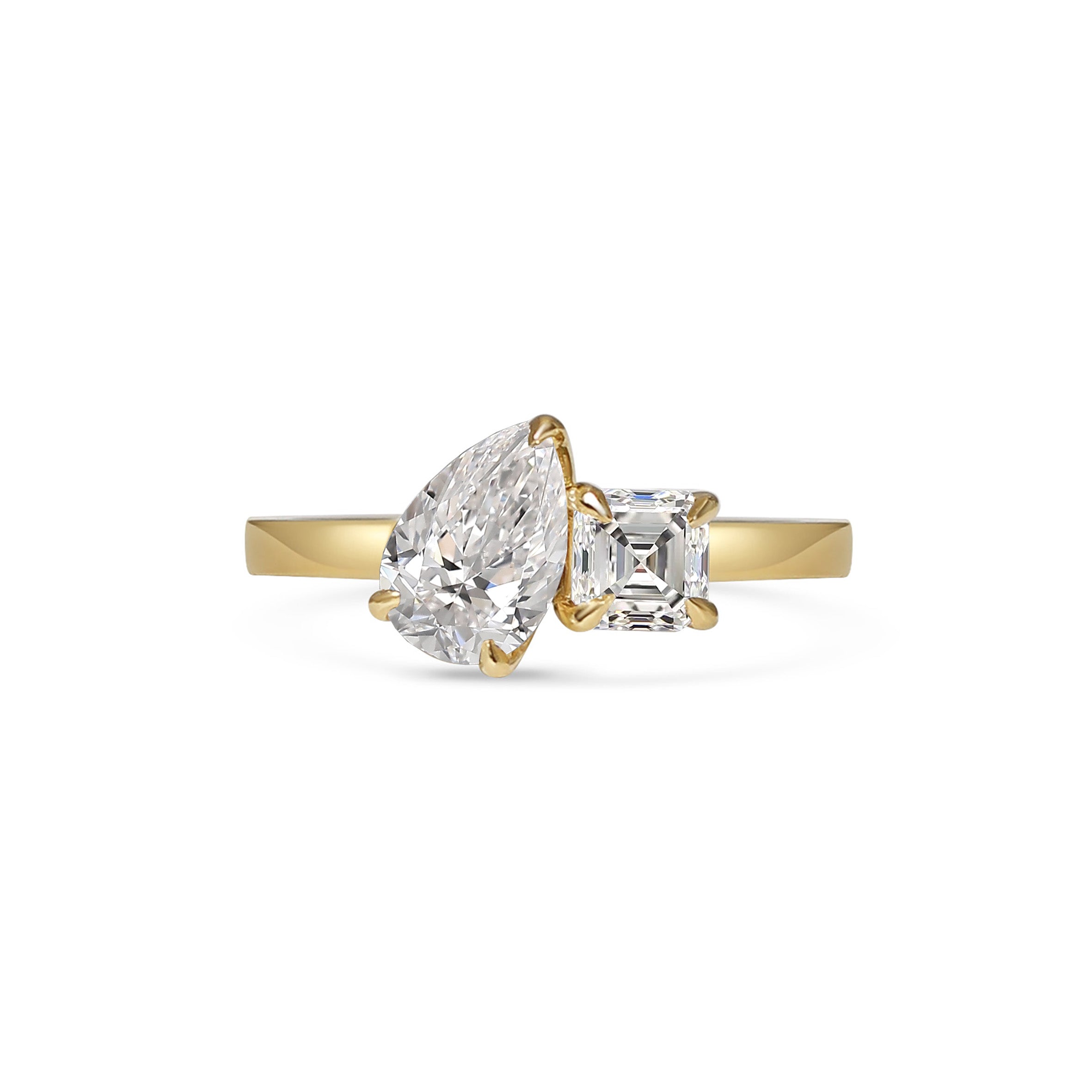 The Darcy Ring by East London jeweller Rachel Boston | Discover our collections of unique and timeless engagement rings, wedding rings, and modern fine jewellery.