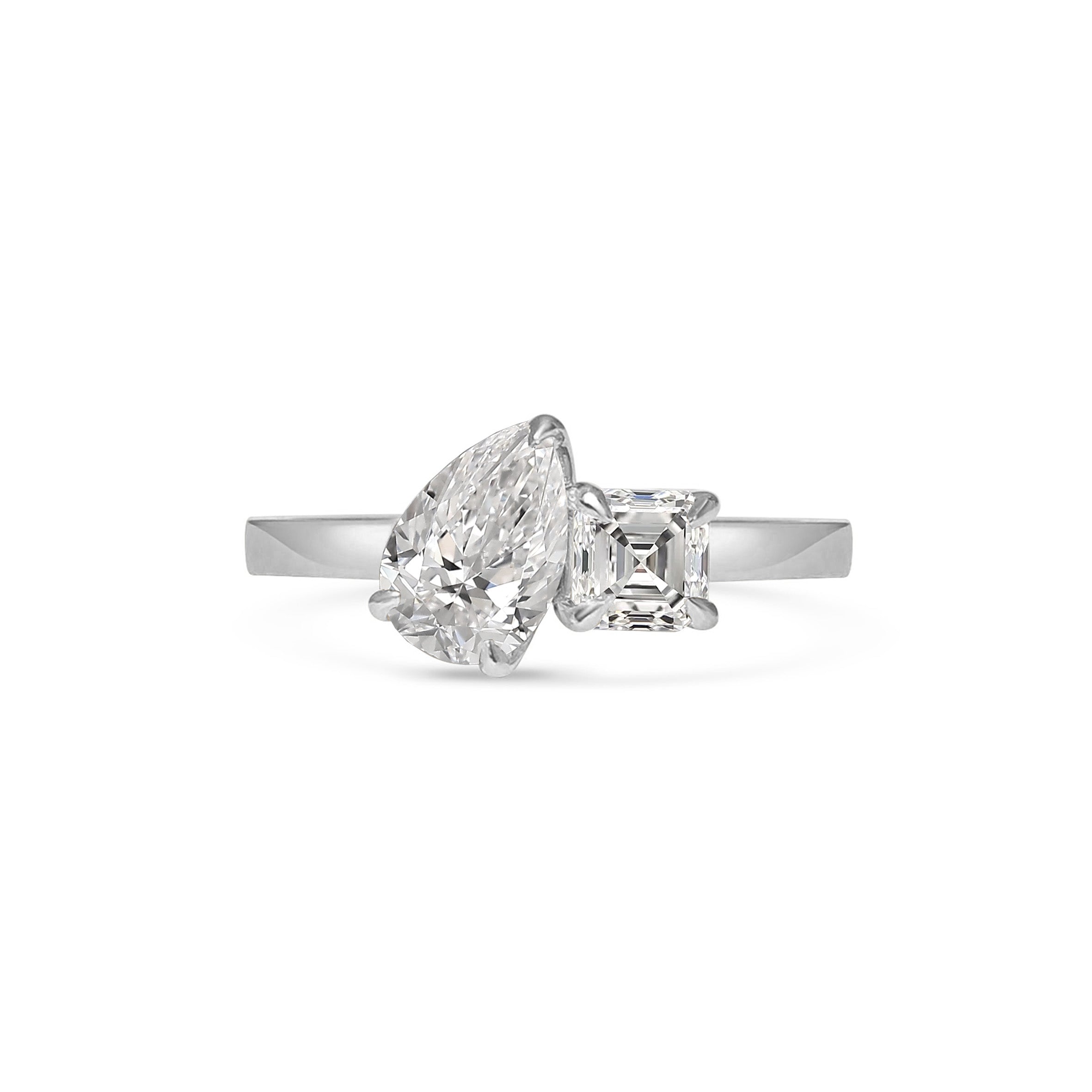 The Darcy Ring by East London jeweller Rachel Boston | Discover our collections of unique and timeless engagement rings, wedding rings, and modern fine jewellery.