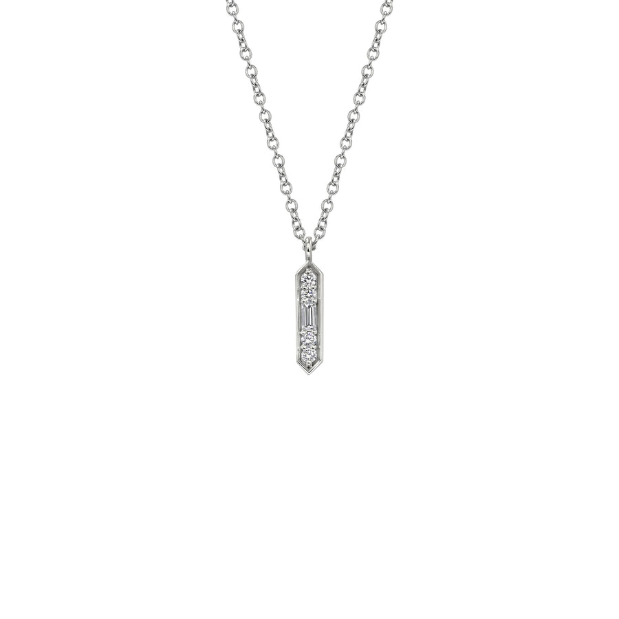 The Deco Pendant Necklace by East London jeweller Rachel Boston | Discover our collections of unique and timeless engagement rings, wedding rings, and modern fine jewellery. - Rachel Boston Jewellery