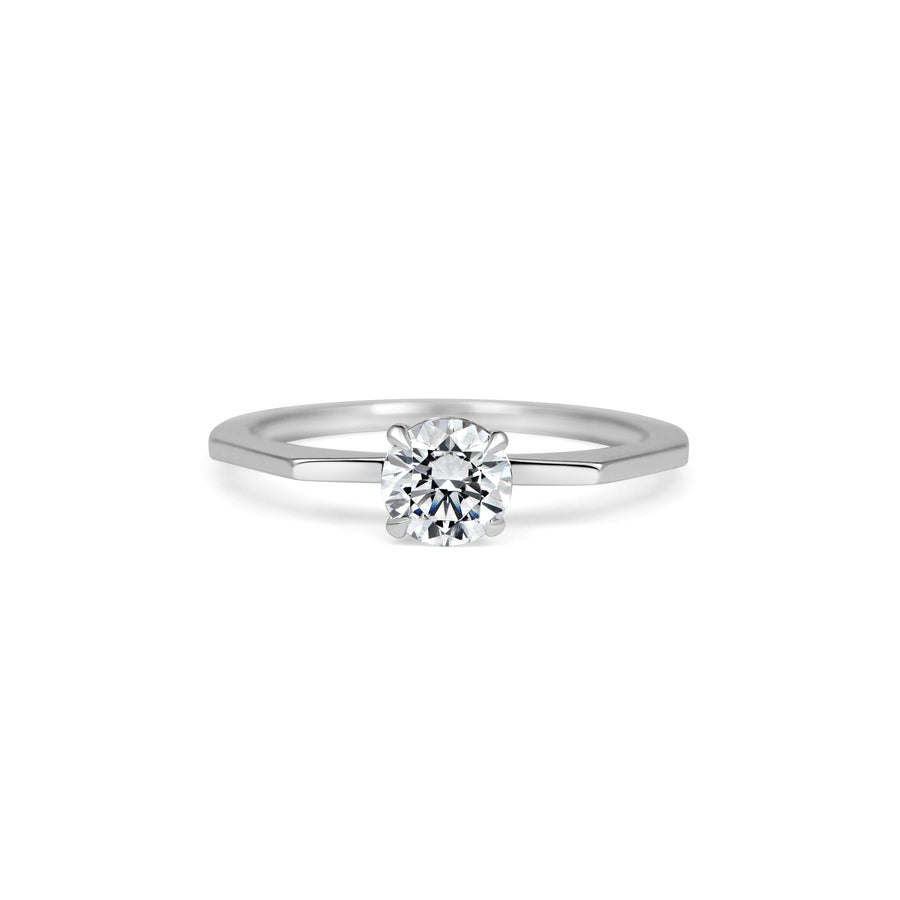 The Deco Round Ring by East London jeweller Rachel Boston | Discover our collections of unique and timeless engagement rings, wedding rings, and modern fine jewellery. - Rachel Boston Jewellery