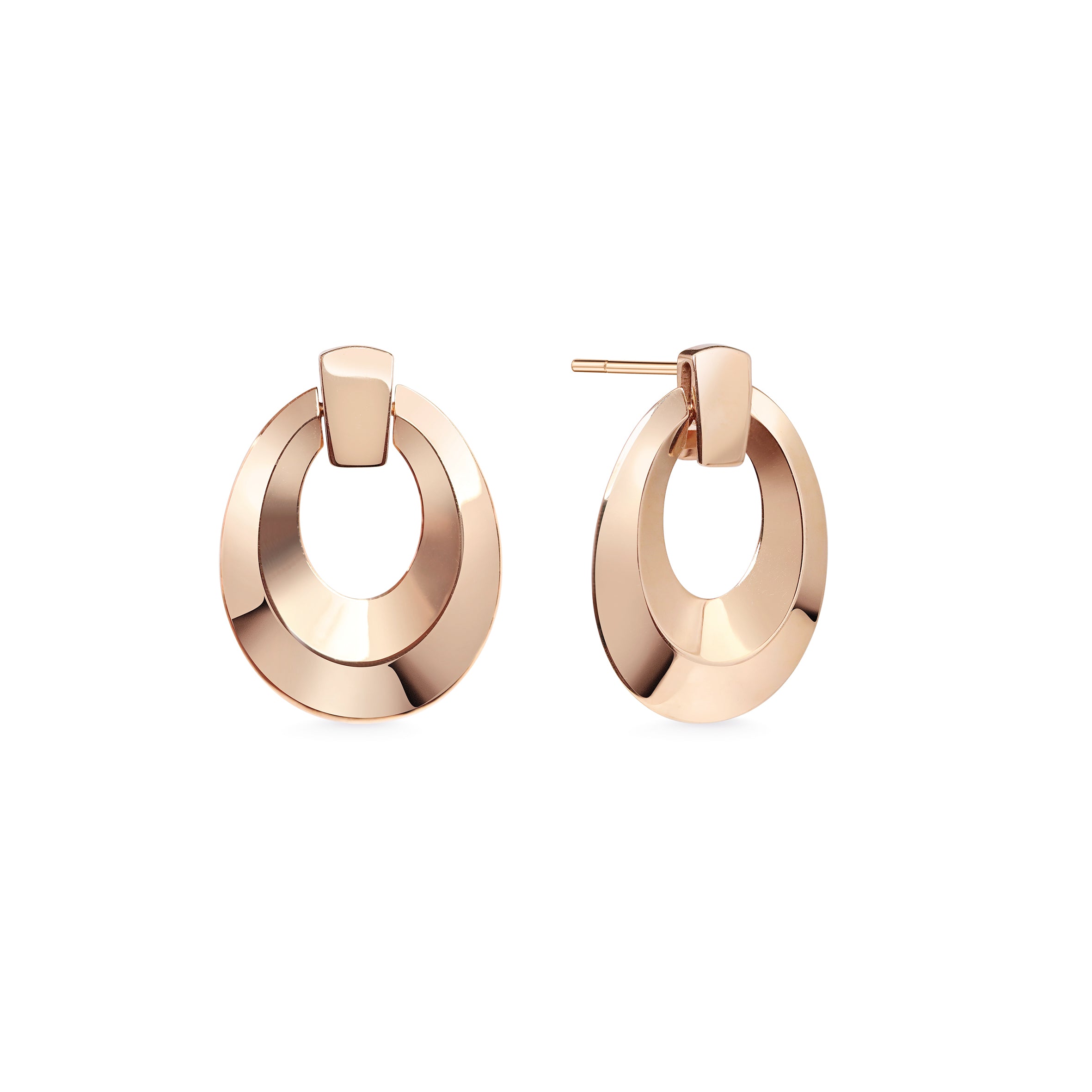 The Decontra Earrings by East London jeweller Rachel Boston | Discover our collections of unique and timeless engagement rings, wedding rings, and modern fine jewellery.