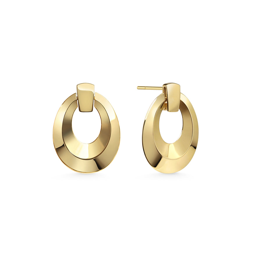 The Decontra Earrings by East London jeweller Rachel Boston | Discover our collections of unique and timeless engagement rings, wedding rings, and modern fine jewellery. - Rachel Boston Jewellery