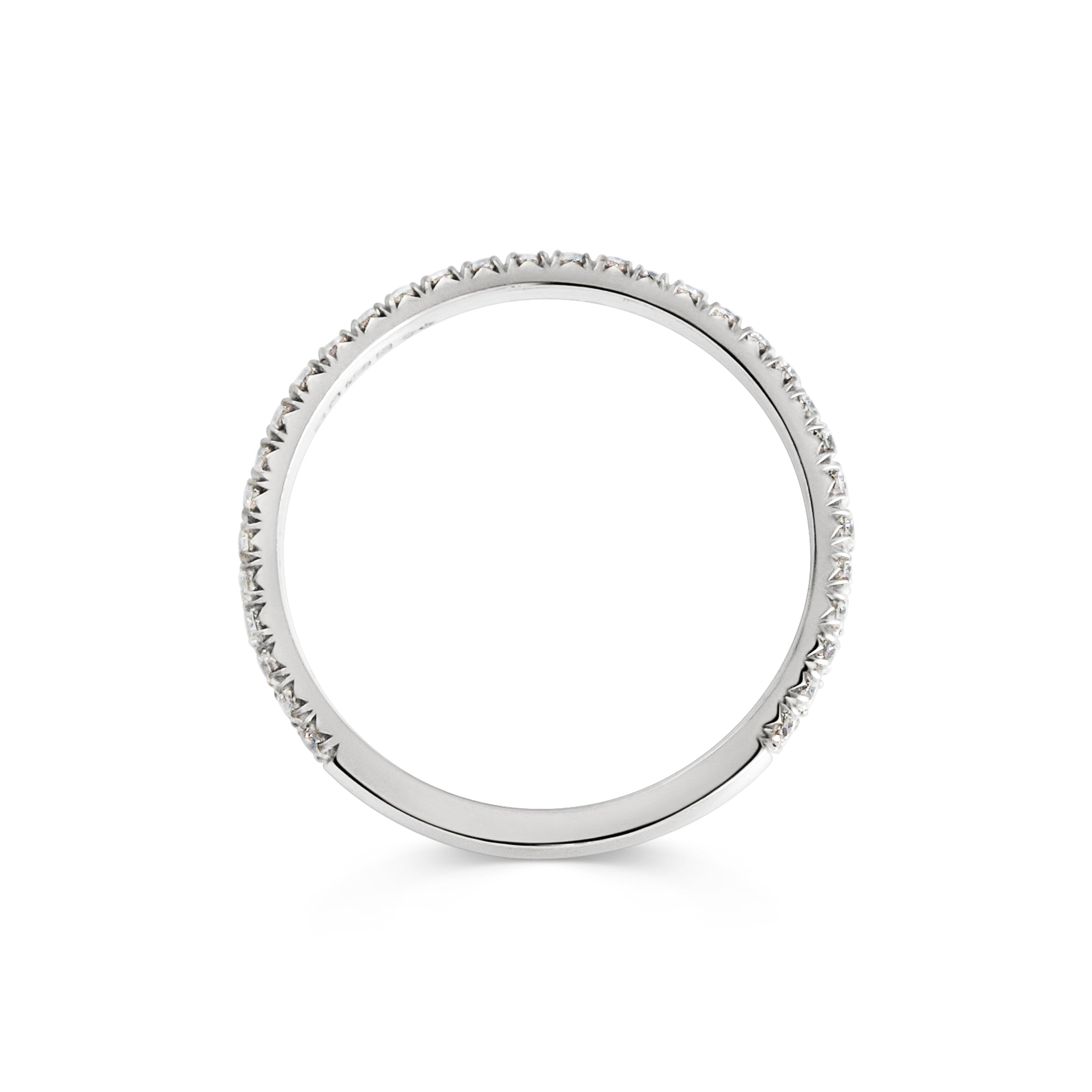 The Diamond Circulum Band - 1.5mm by East London jeweller Rachel Boston | Discover our collections of unique and timeless engagement rings, wedding rings, and modern fine jewellery.