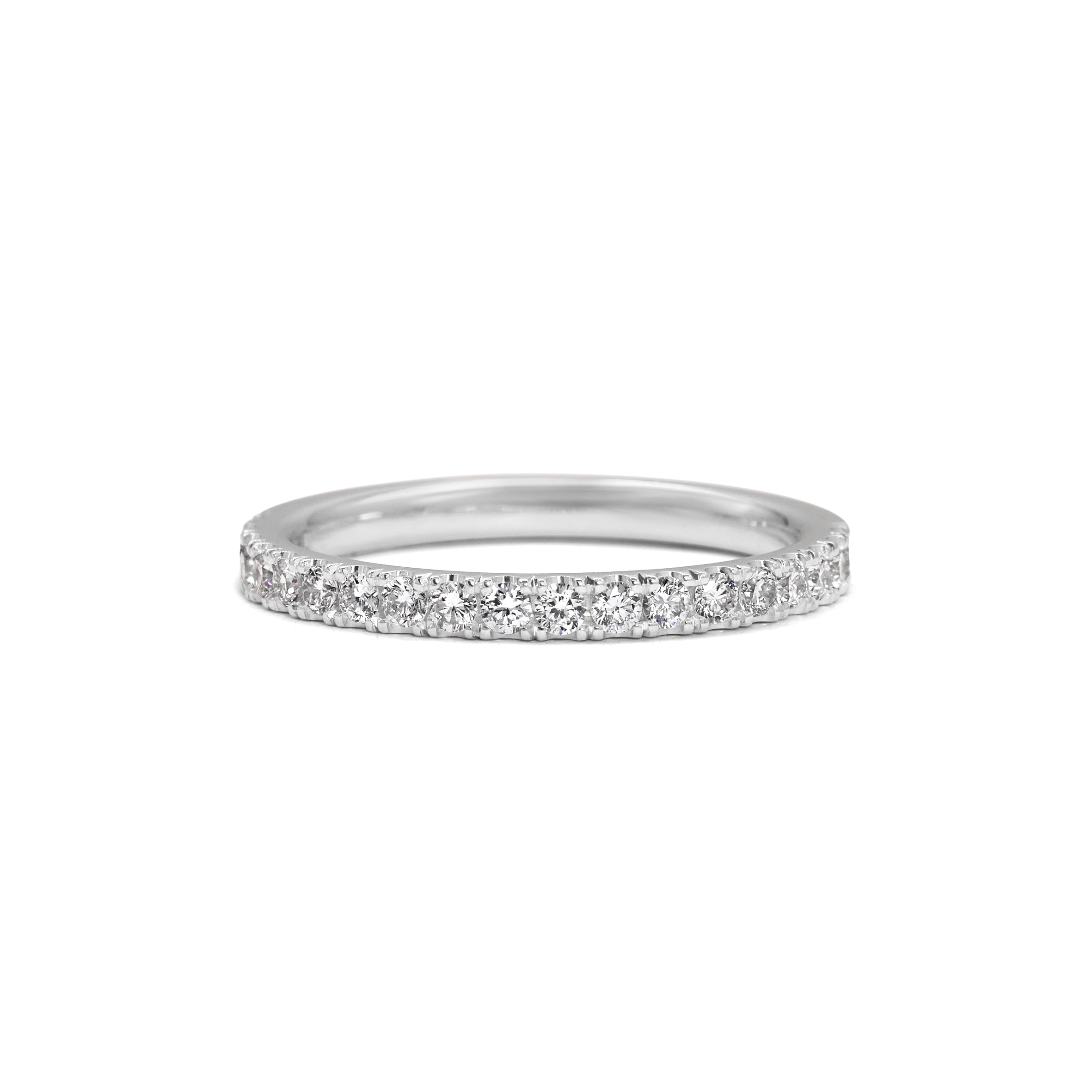 The Diamond Circulum Band - 2mm by East London jeweller Rachel Boston | Discover our collections of unique and timeless engagement rings, wedding rings, and modern fine jewellery.
