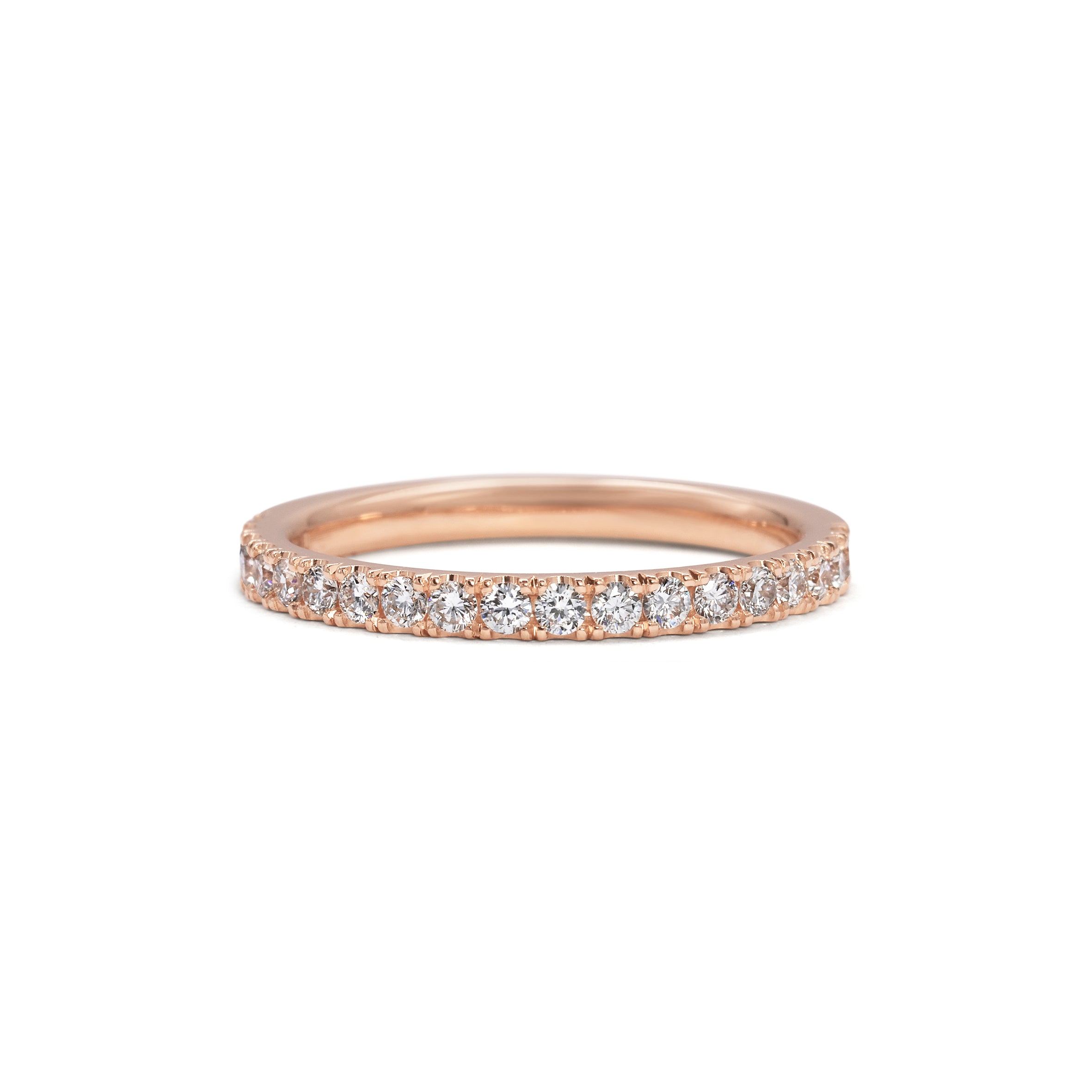 The Diamond Circulum Band - 2mm by East London jeweller Rachel Boston | Discover our collections of unique and timeless engagement rings, wedding rings, and modern fine jewellery.