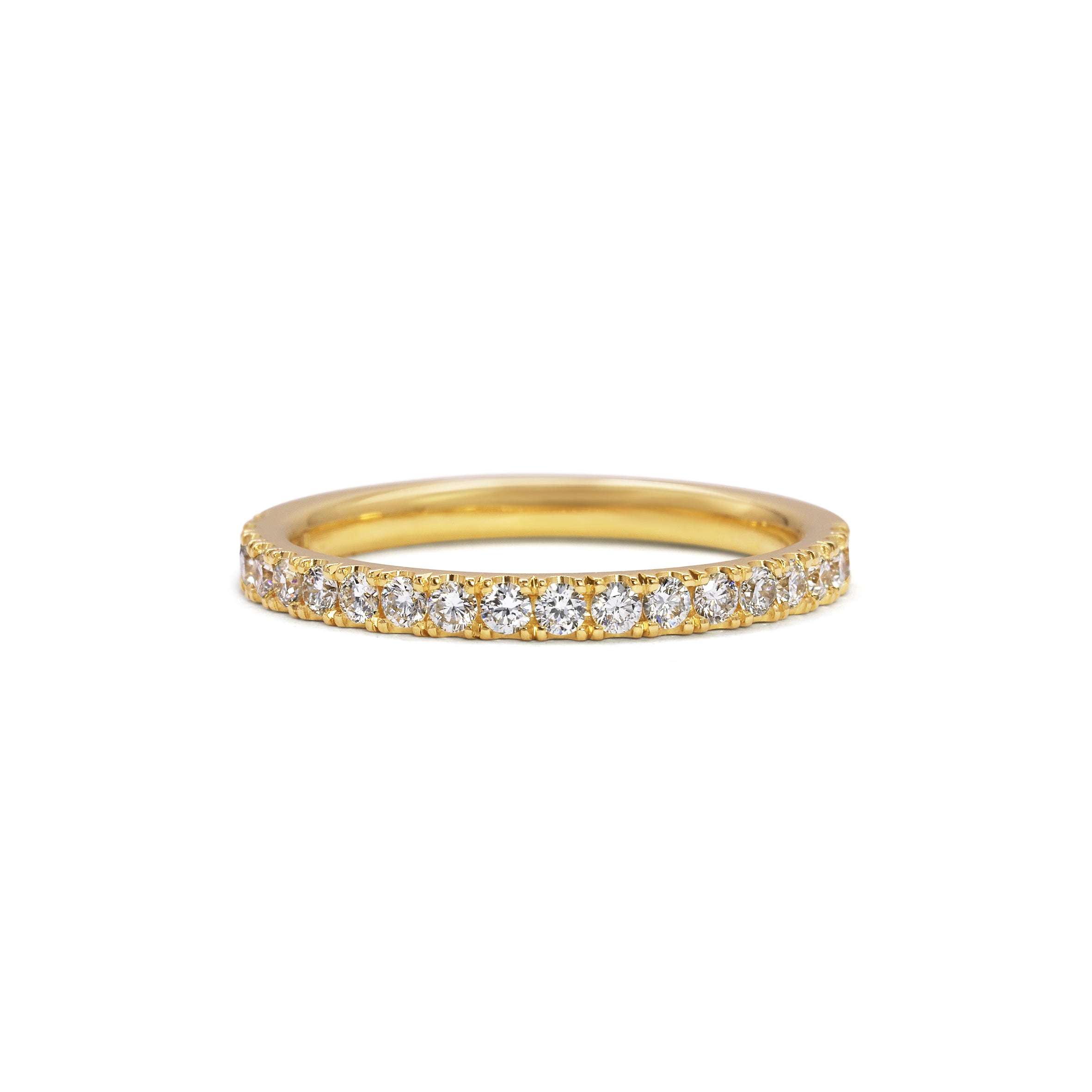 The Diamond Circulum Band - 2mm by East London jeweller Rachel Boston | Discover our collections of unique and timeless engagement rings, wedding rings, and modern fine jewellery.