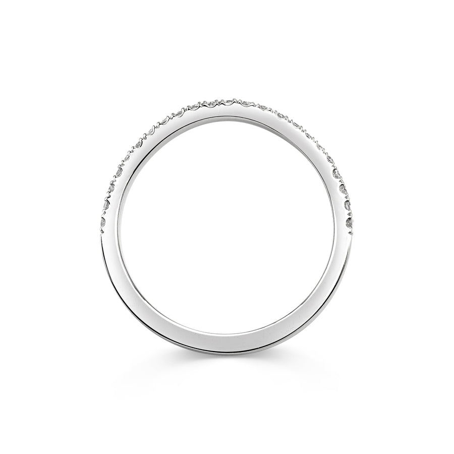 The Diamond Curve Band by East London jeweller Rachel Boston | Discover our collections of unique and timeless engagement rings, wedding rings, and modern fine jewellery. - Rachel Boston Jewellery