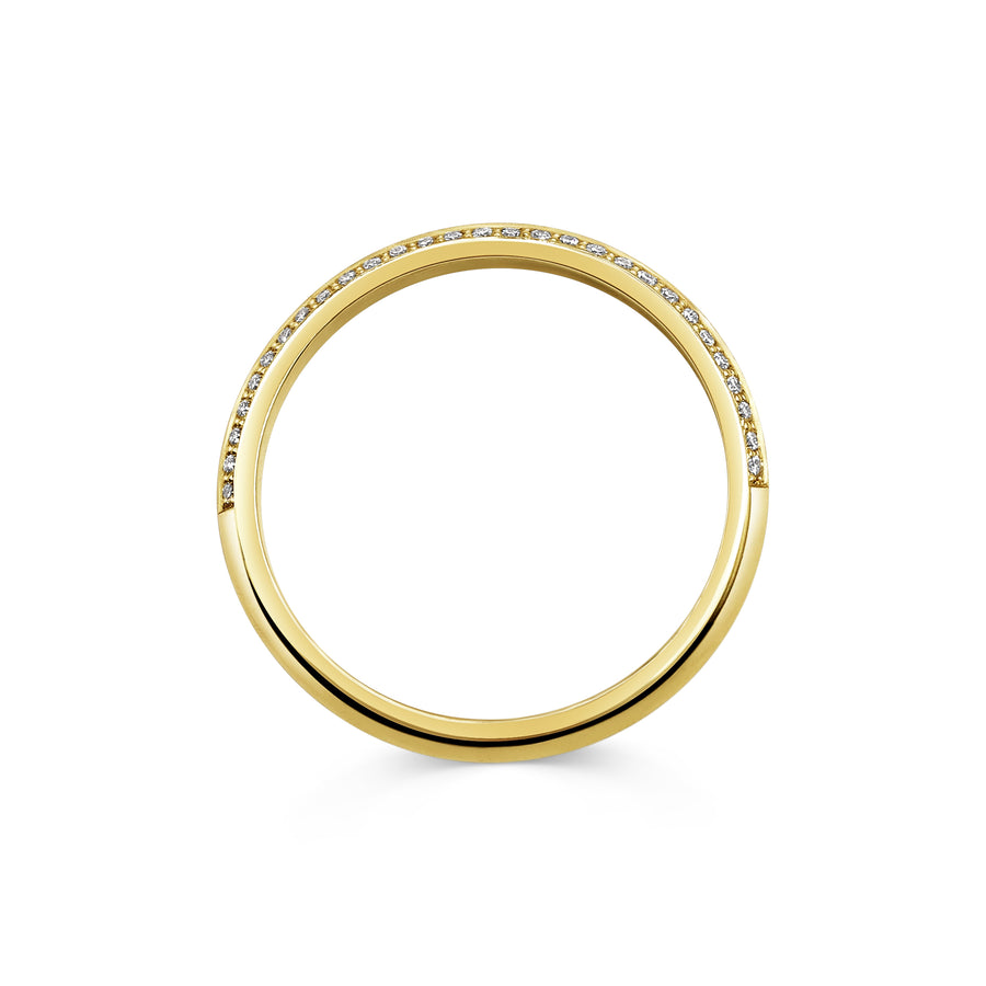 The Diamond Knife Edge Band - 1.9mm by East London jeweller Rachel Boston | Discover our collections of unique and timeless engagement rings, wedding rings, and modern fine jewellery. - Rachel Boston Jewellery