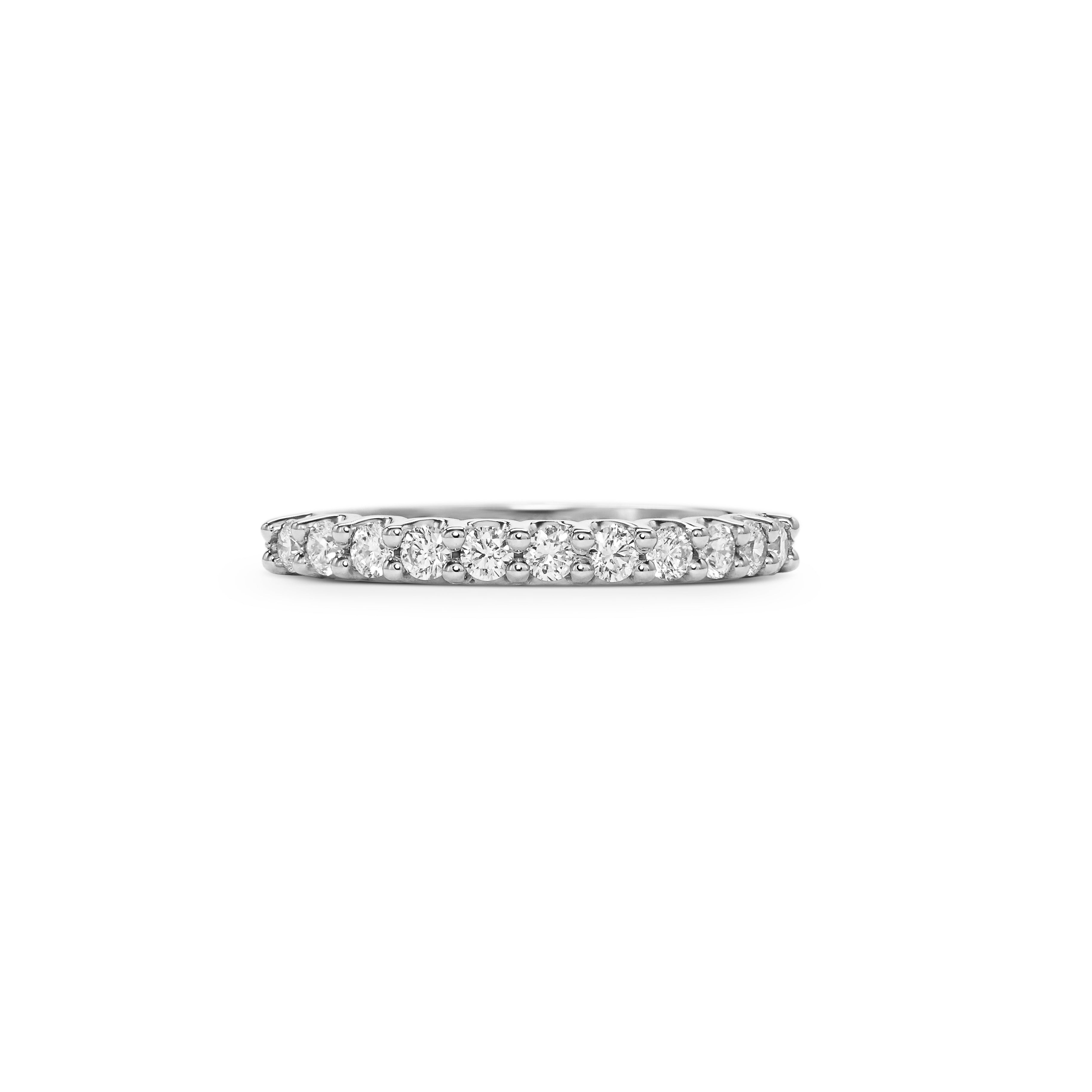 The Diamond Scallop Band - 2.5mm by East London jeweller Rachel Boston | Discover our collections of unique and timeless engagement rings, wedding rings, and modern fine jewellery.