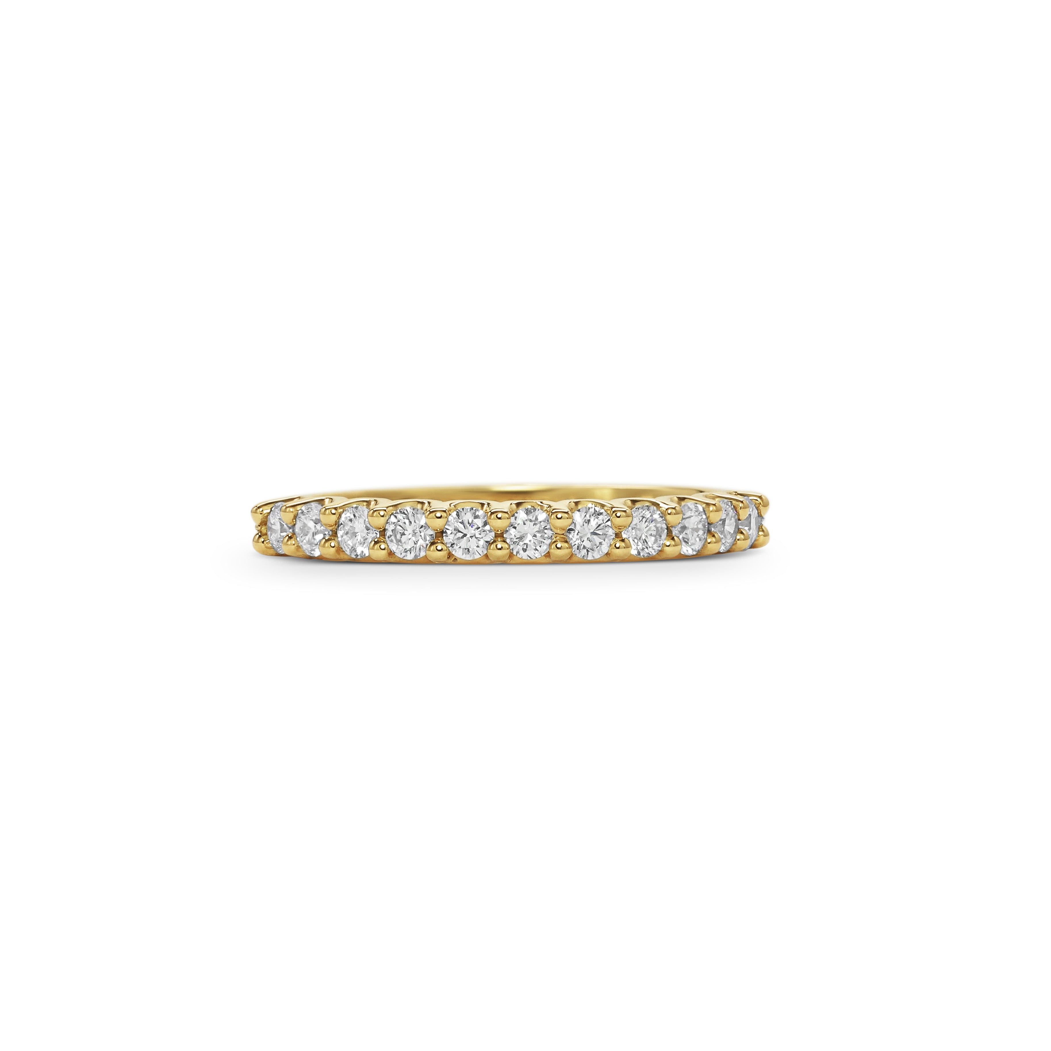 The Diamond Scallop Band - 2.5mm by East London jeweller Rachel Boston | Discover our collections of unique and timeless engagement rings, wedding rings, and modern fine jewellery.