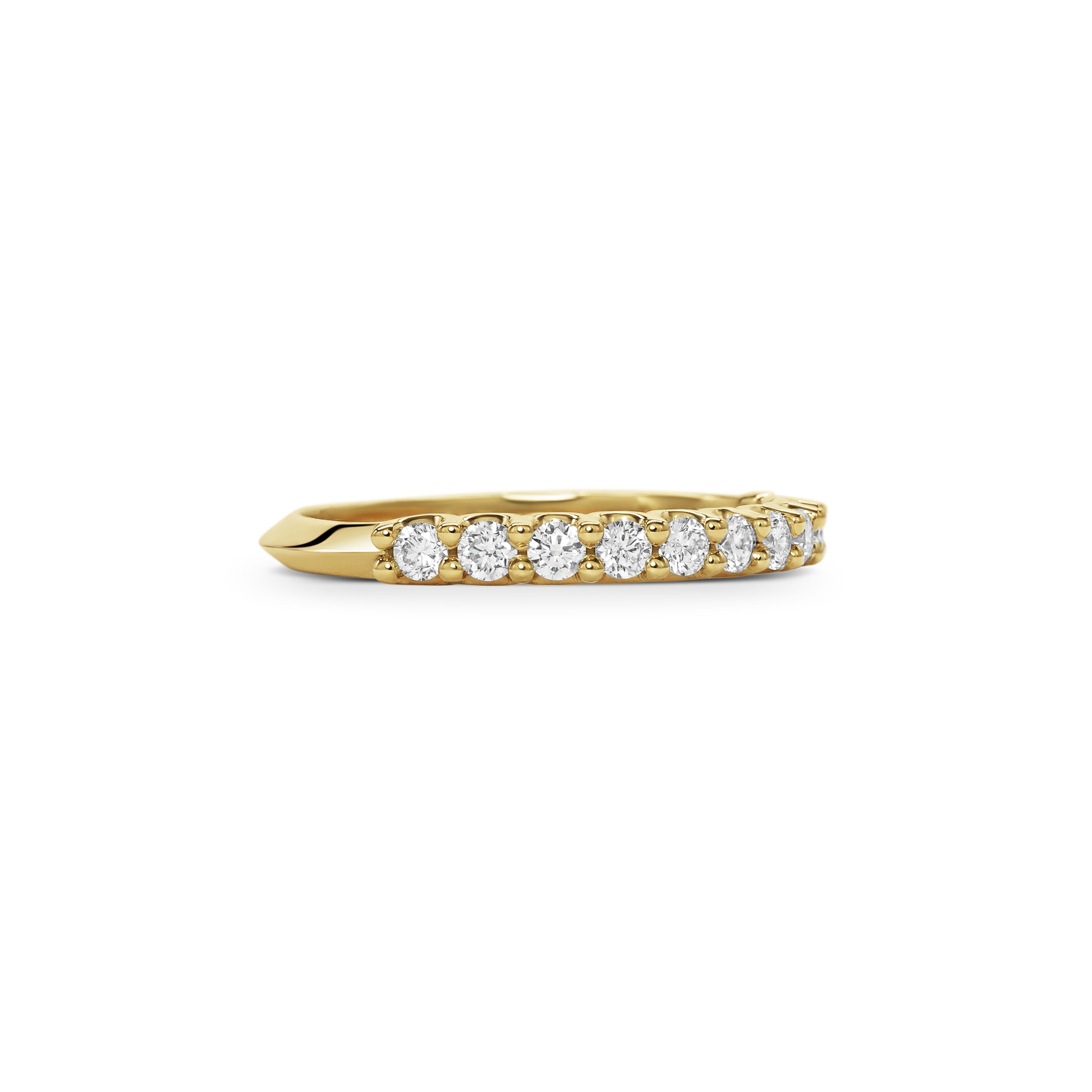 The Diamond Scallop Band - 2.5mm by East London jeweller Rachel Boston | Discover our collections of unique and timeless engagement rings, wedding rings, and modern fine jewellery.