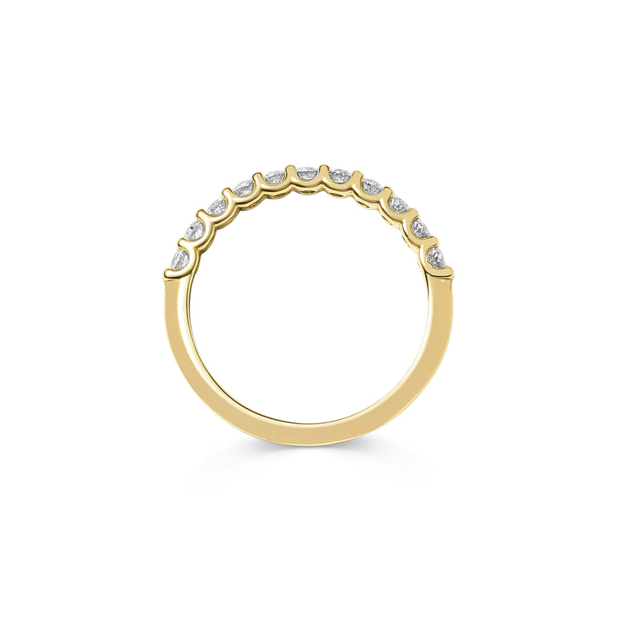 The Diamond Scallop Band - 2.5mm by East London jeweller Rachel Boston | Discover our collections of unique and timeless engagement rings, wedding rings, and modern fine jewellery. - Rachel Boston Jewellery