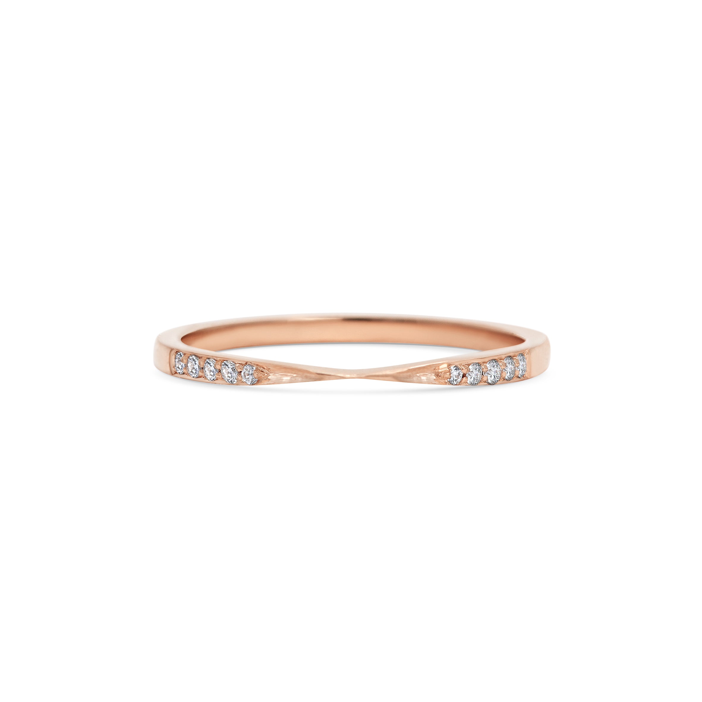The Diamond Union Band by East London jeweller Rachel Boston | Discover our collections of unique and timeless engagement rings, wedding rings, and modern fine jewellery.