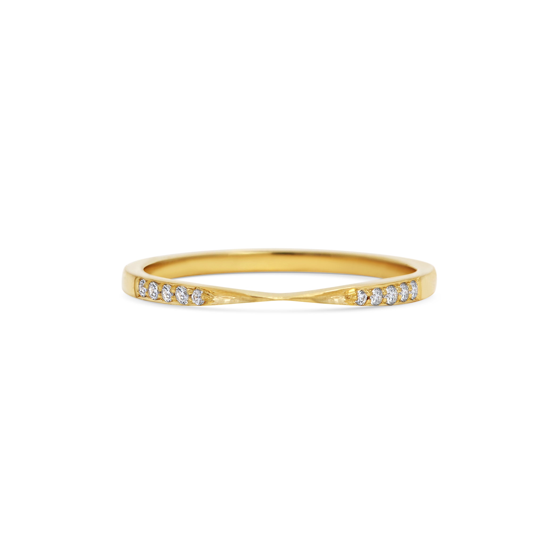 The Diamond Union Band by East London jeweller Rachel Boston | Discover our collections of unique and timeless engagement rings, wedding rings, and modern fine jewellery.