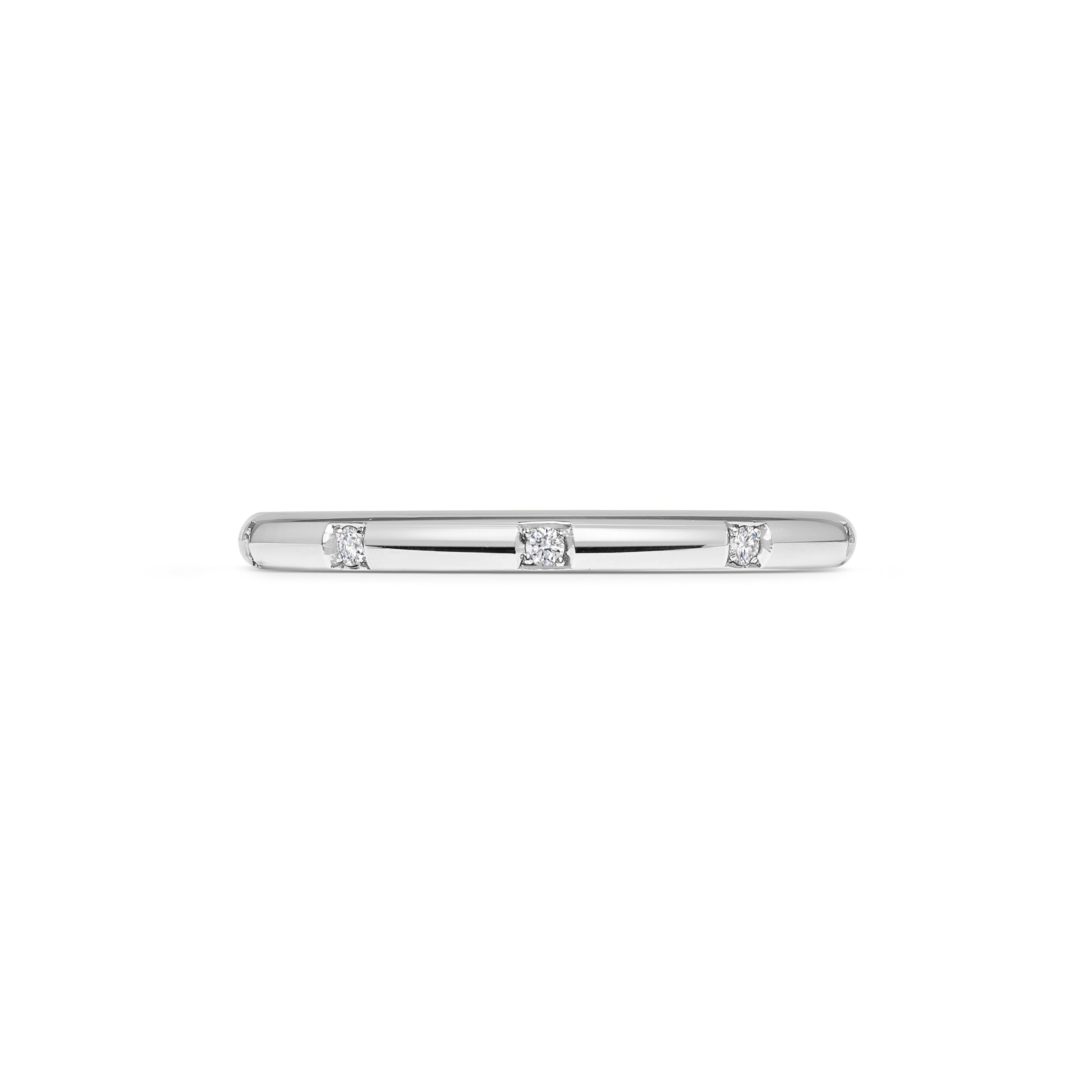 The Dotted Halo Band - White Diamonds by East London jeweller Rachel Boston | Discover our collections of unique and timeless engagement rings, wedding rings, and modern fine jewellery.