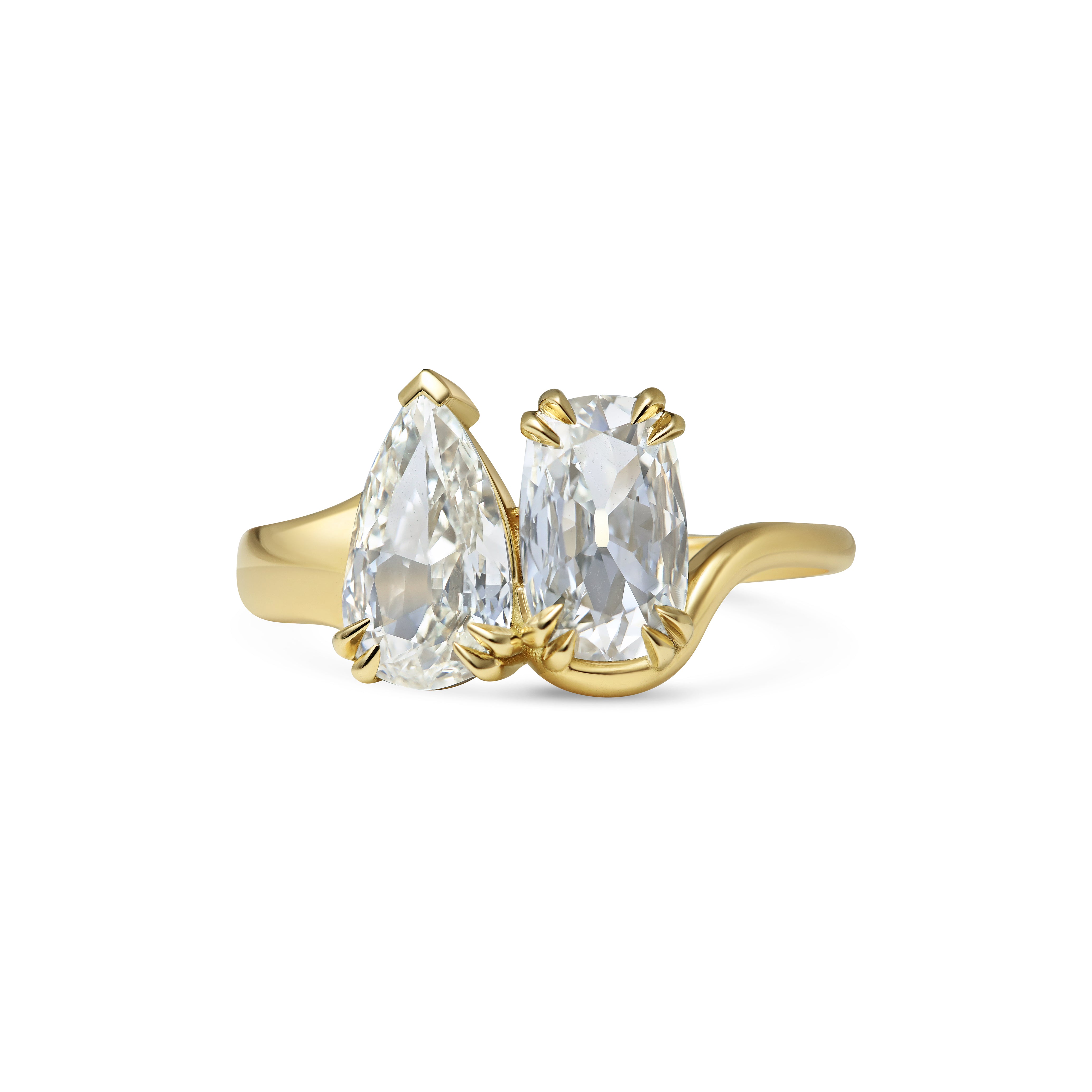 The X- ECLIPSE Ring by East London jeweller Rachel Boston | Discover our collections of unique and timeless engagement rings, wedding rings, and modern fine jewellery.