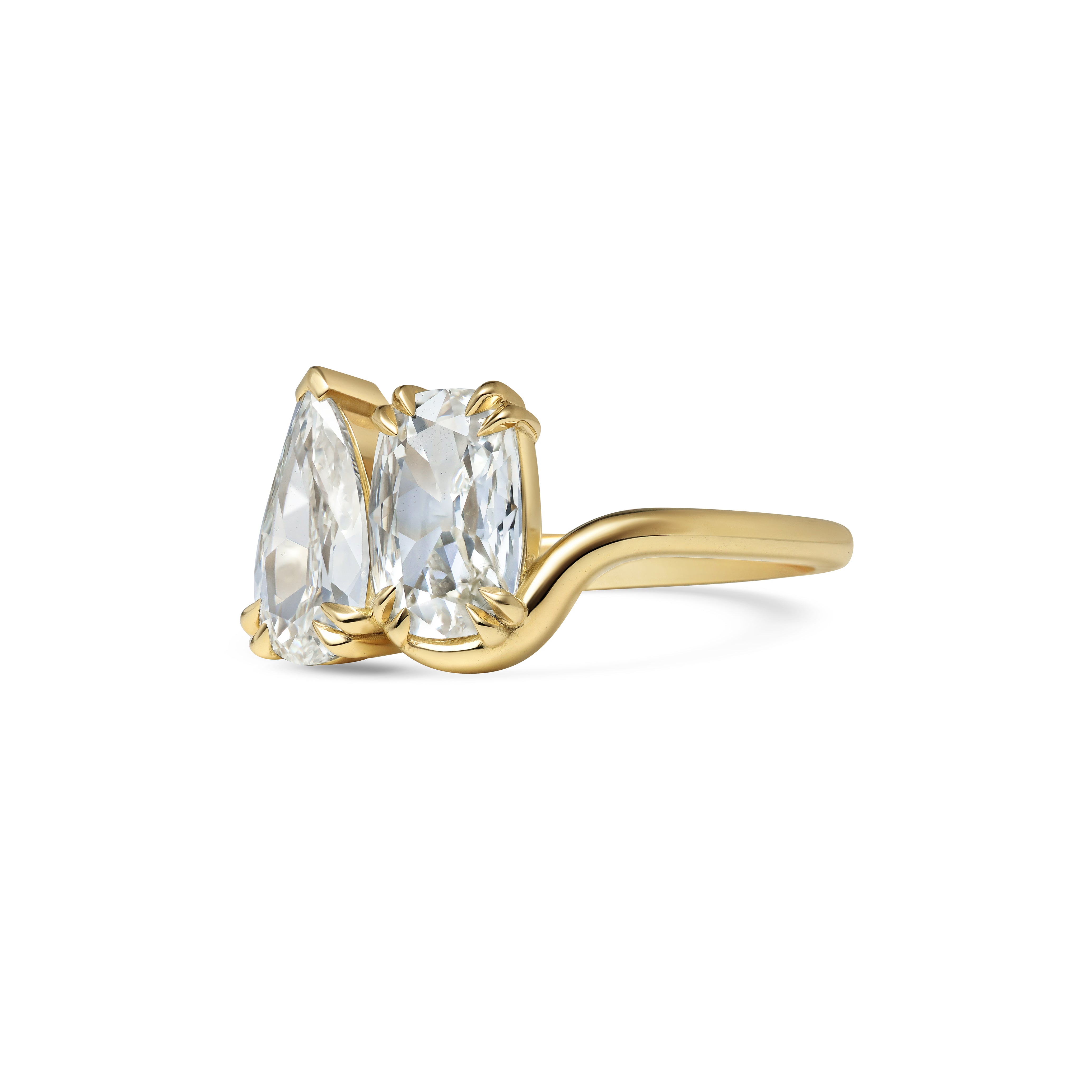 The X- ECLIPSE Ring by East London jeweller Rachel Boston | Discover our collections of unique and timeless engagement rings, wedding rings, and modern fine jewellery.