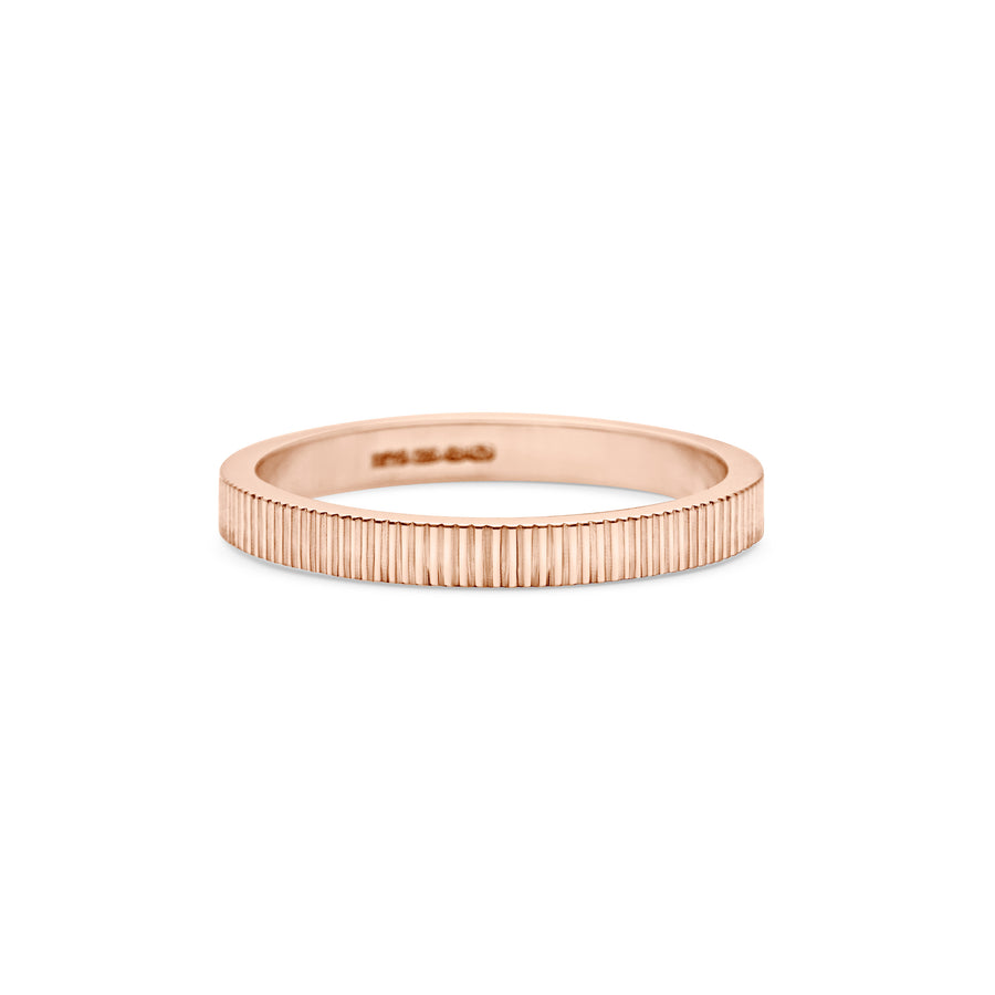 The Engraved Lines Band - 2mm by East London jeweller Rachel Boston | Discover our collections of unique and timeless engagement rings, wedding rings, and modern fine jewellery. - Rachel Boston Jewellery