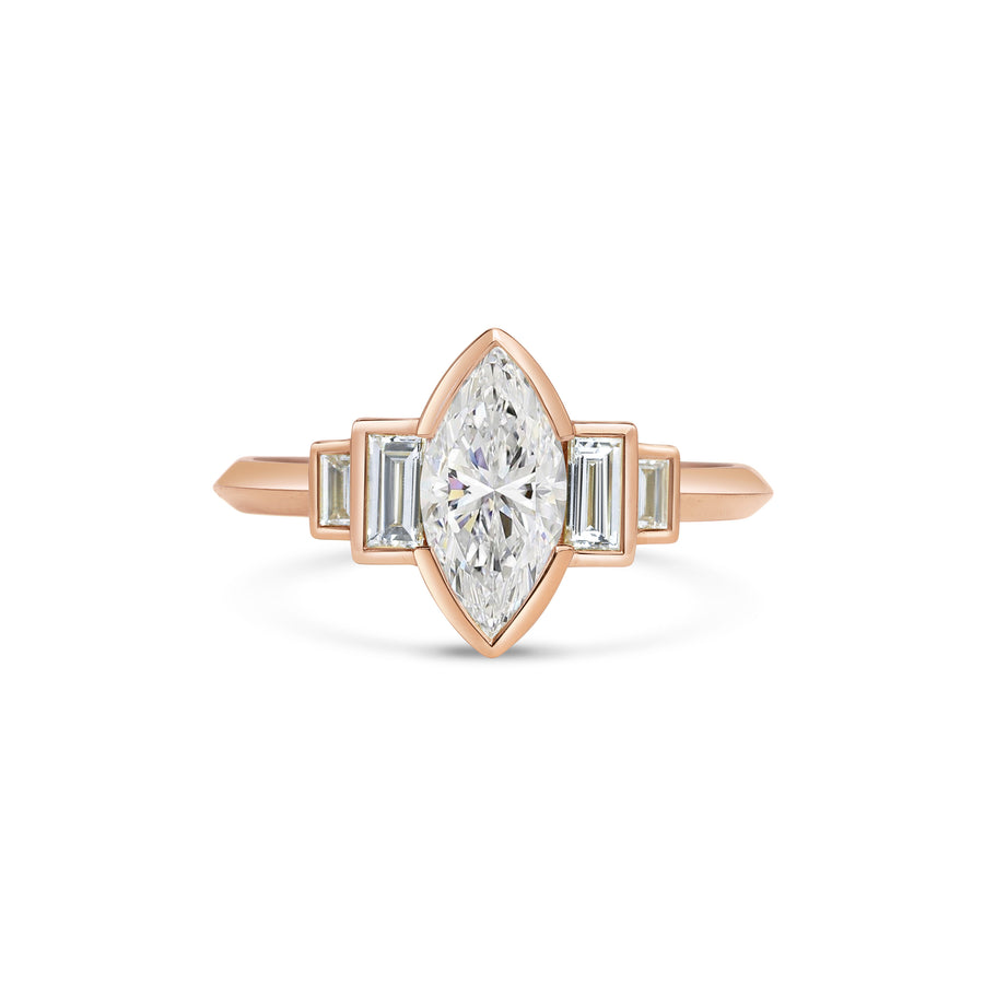The Esme Ring by East London jeweller Rachel Boston | Discover our collections of unique and timeless engagement rings, wedding rings, and modern fine jewellery. - Rachel Boston Jewellery