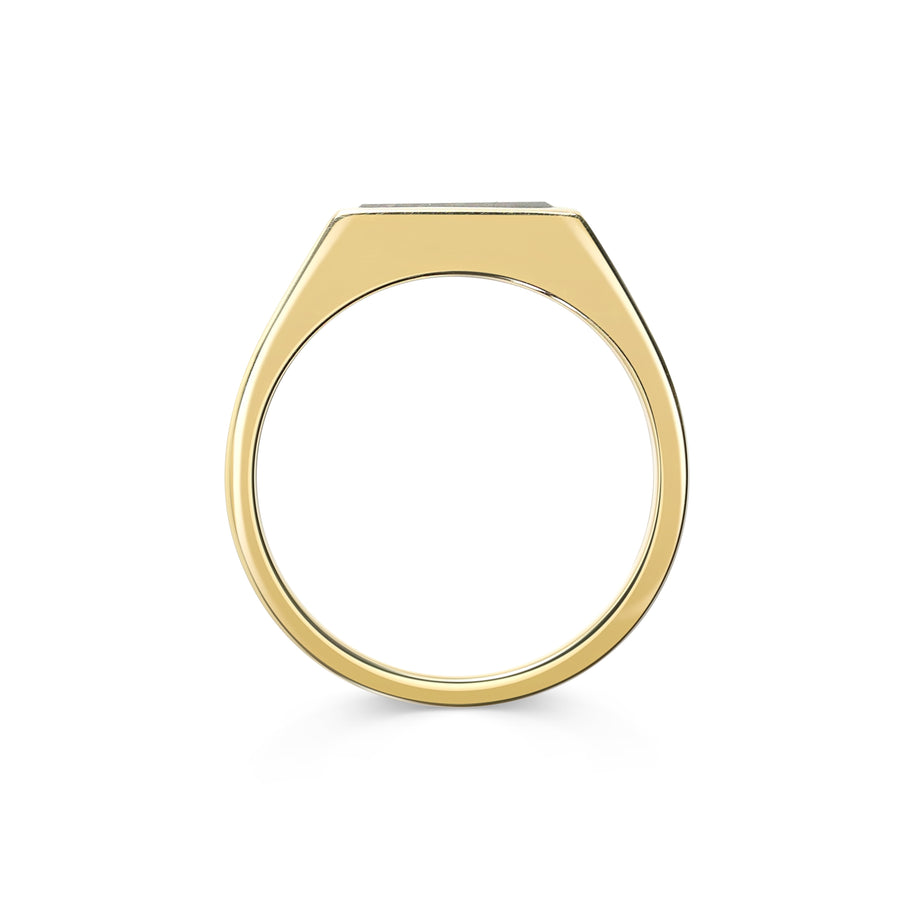 The Eukalede Signet Ring by East London jeweller Rachel Boston | Discover our collections of unique and timeless engagement rings, wedding rings, and modern fine jewellery. - Rachel Boston Jewellery