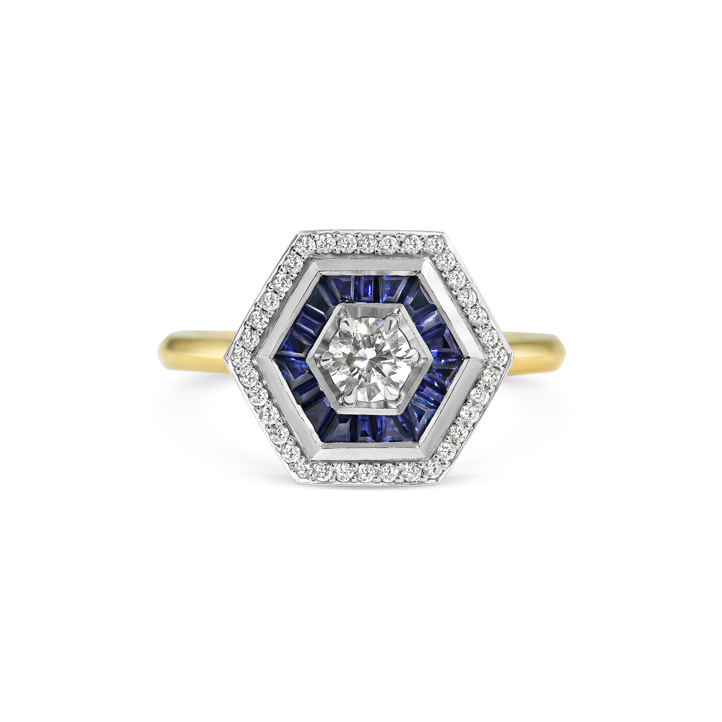 The X - Eva Ring by East London jeweller Rachel Boston | Discover our collections of unique and timeless engagement rings, wedding rings, and modern fine jewellery.