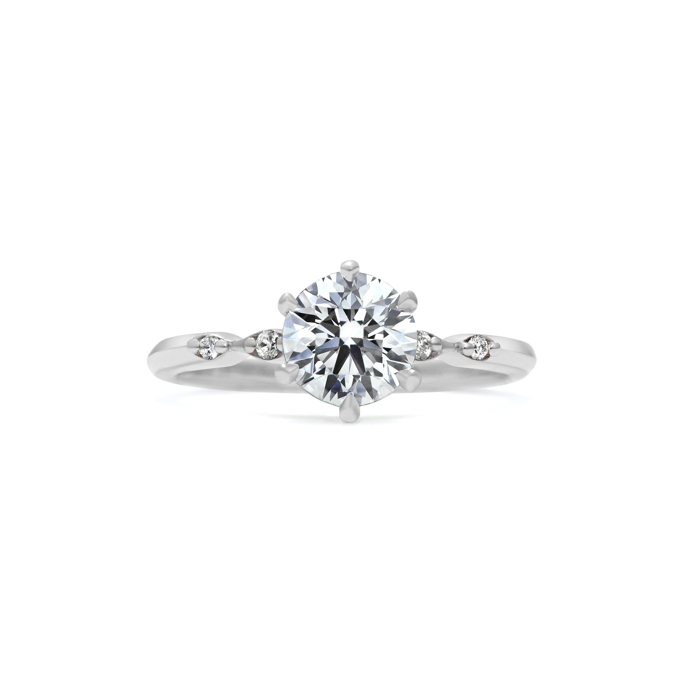 The Evelyn Ring by East London jeweller Rachel Boston | Discover our collections of unique and timeless engagement rings, wedding rings, and modern fine jewellery.
