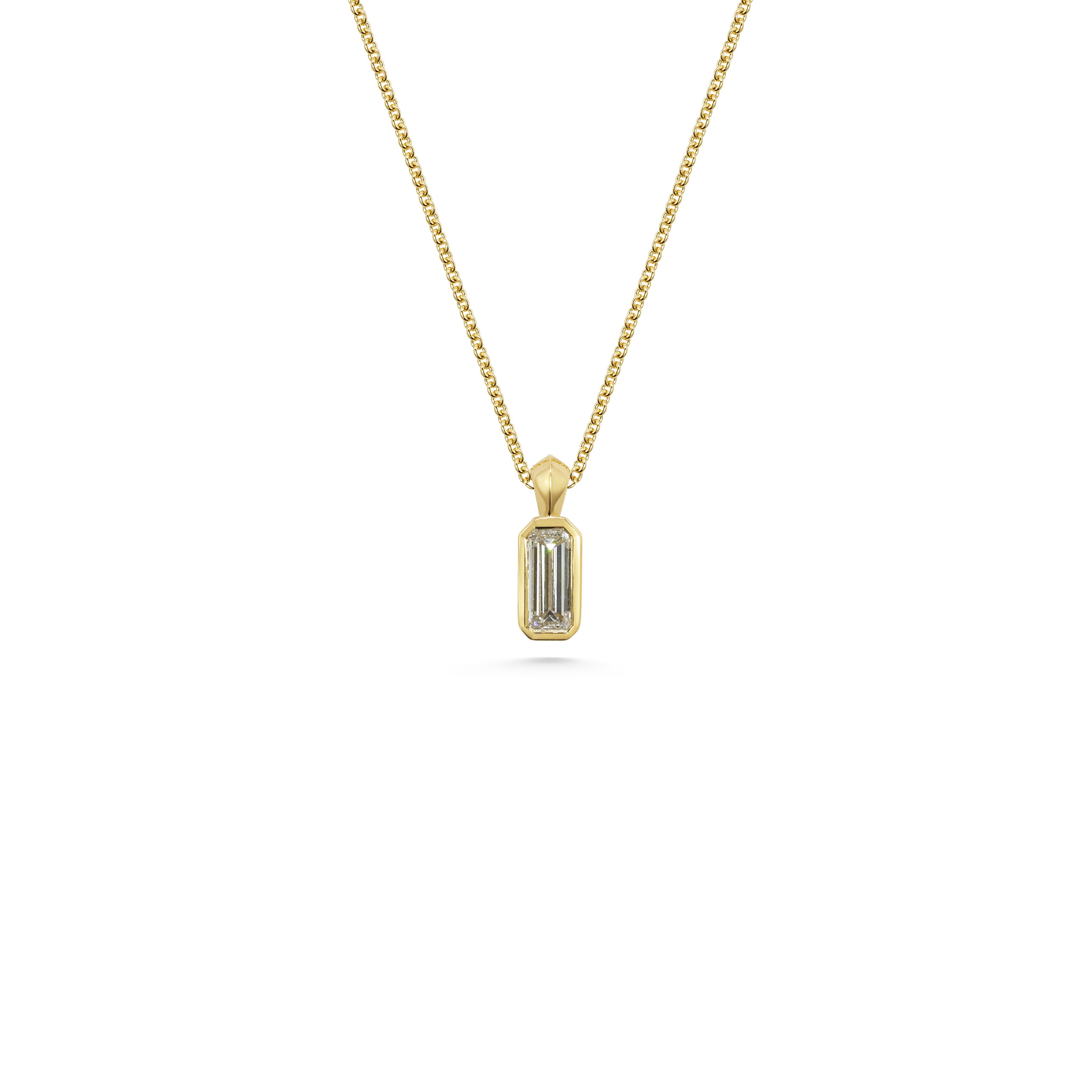 The X - Frankenthaler Necklace by East London jeweller Rachel Boston | Discover our collections of unique and timeless engagement rings, wedding rings, and modern fine jewellery.