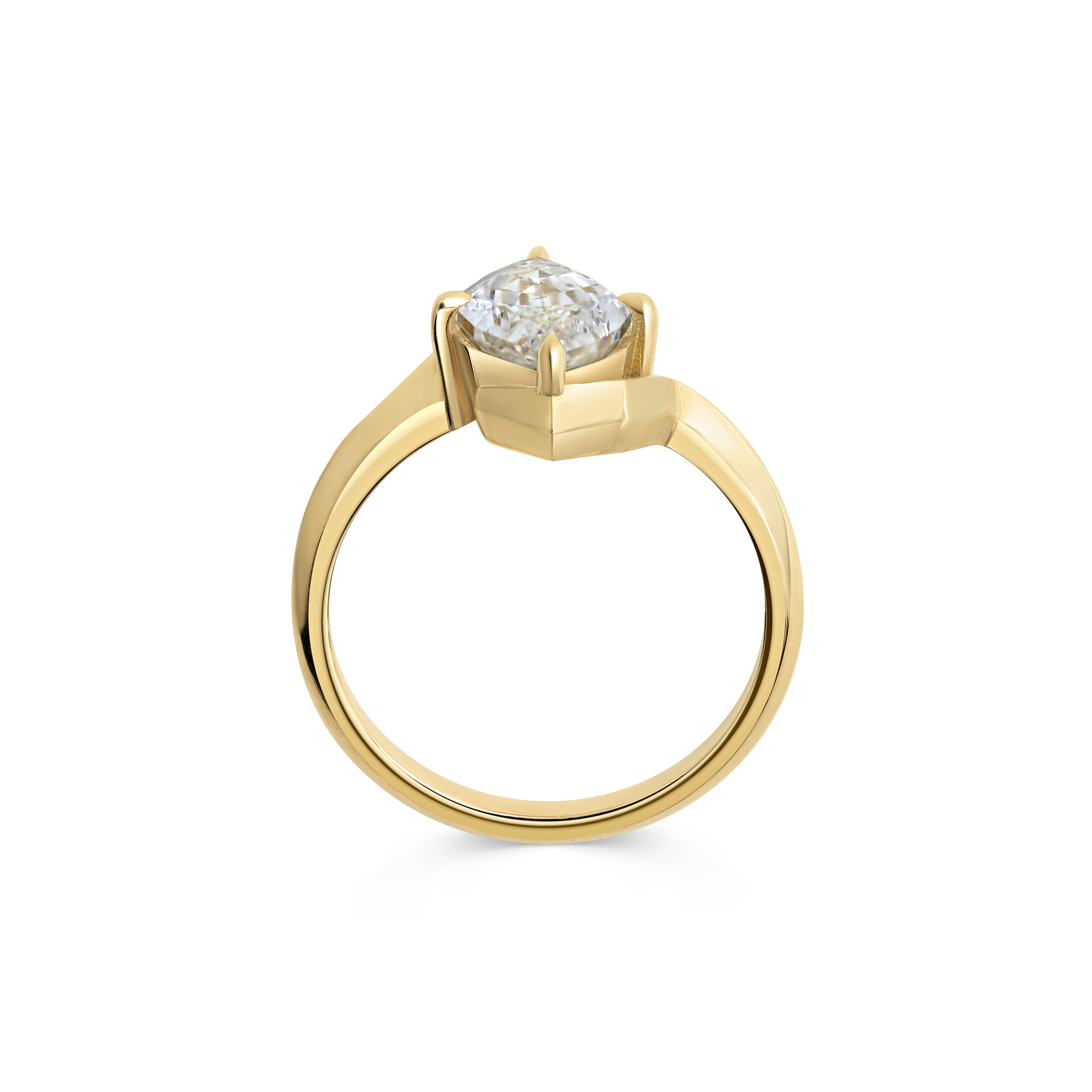 The X - GALE Ring by East London jeweller Rachel Boston | Discover our collections of unique and timeless engagement rings, wedding rings, and modern fine jewellery.