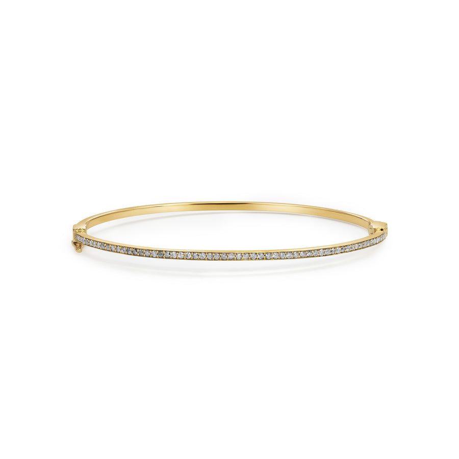 The Grey Diamond Circulum Bangle by East London jeweller Rachel Boston | Discover our collections of unique and timeless engagement rings, wedding rings, and modern fine jewellery. - Rachel Boston Jewellery