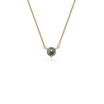 5mm Salt and Pepper Grey Diamond Necklace - 0.57ct