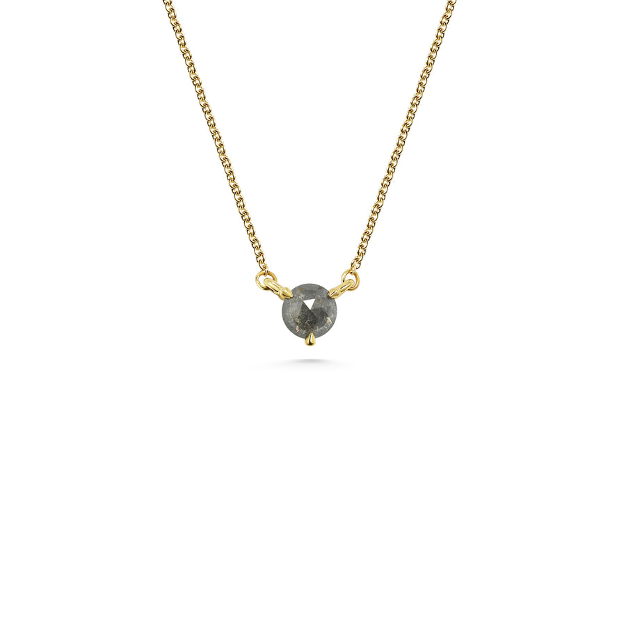 The 5mm Salt and Pepper Grey Diamond Necklace - 0.67ct by East London jeweller Rachel Boston | Discover our collections of unique and timeless engagement rings, wedding rings, and modern fine jewellery. - Rachel Boston Jewellery