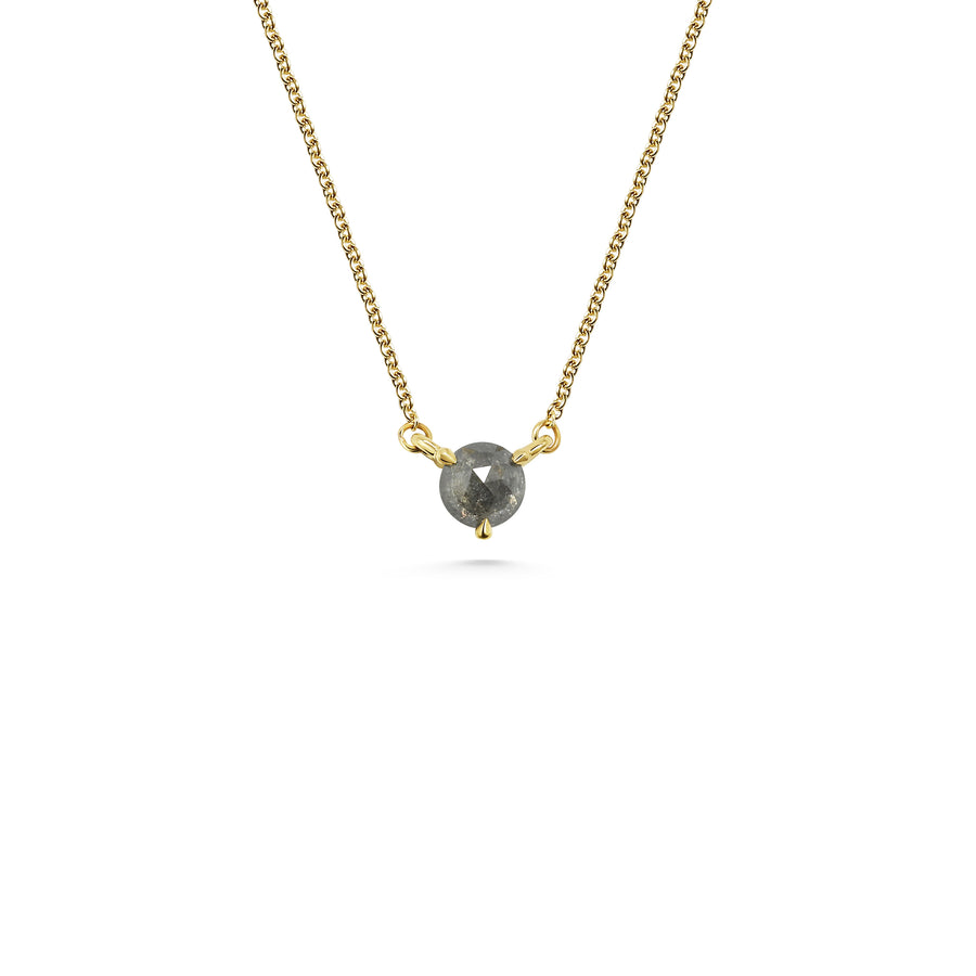 The 5mm Salt and Pepper Grey Diamond Necklace - 0.57ct by East London jeweller Rachel Boston | Discover our collections of unique and timeless engagement rings, wedding rings, and modern fine jewellery. - Rachel Boston Jewellery